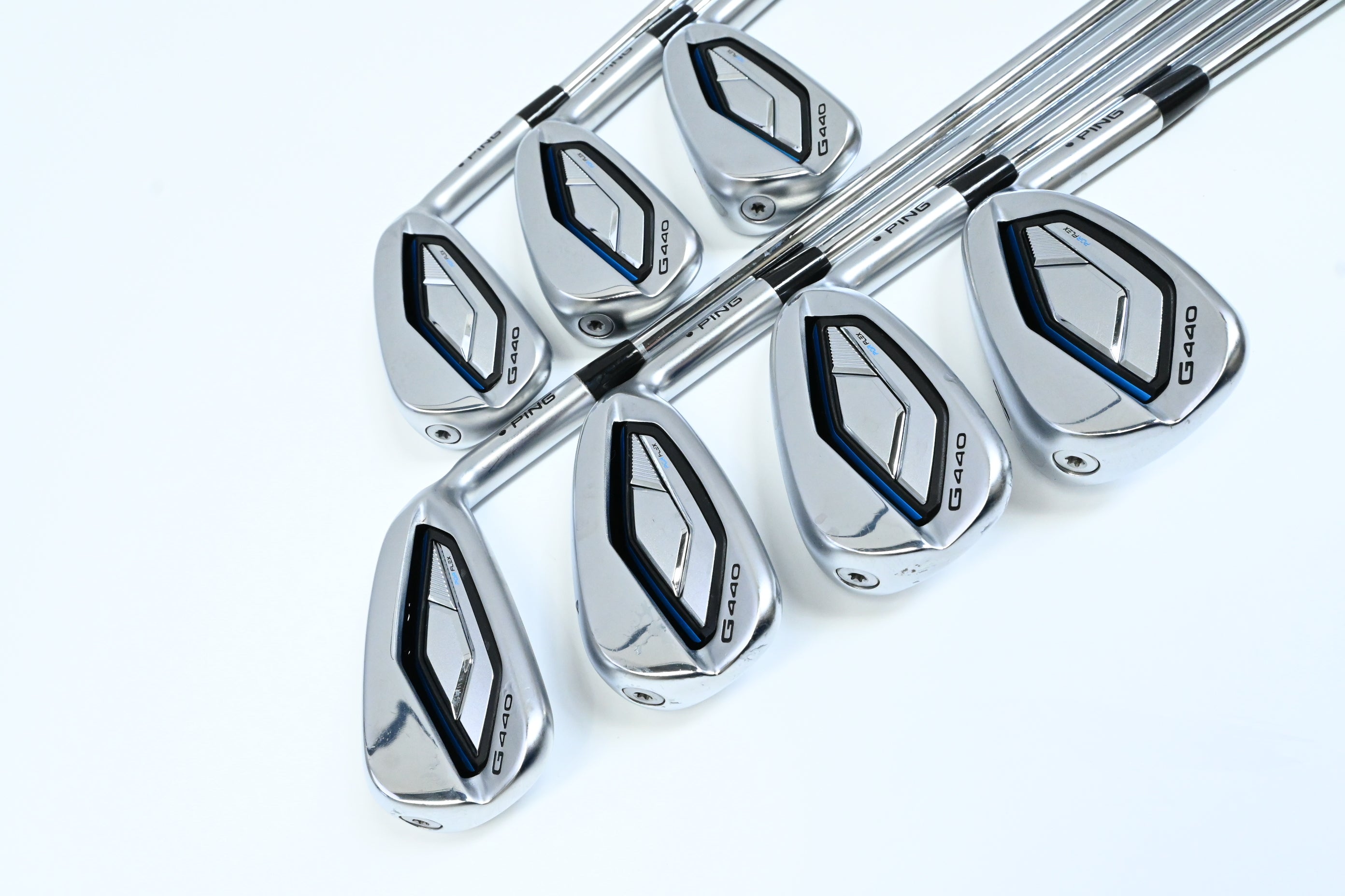 Ping G440 Irons / 4-PW / Black Dot / Regular Flex NS Pro Modus3 Tour 105 Shafts