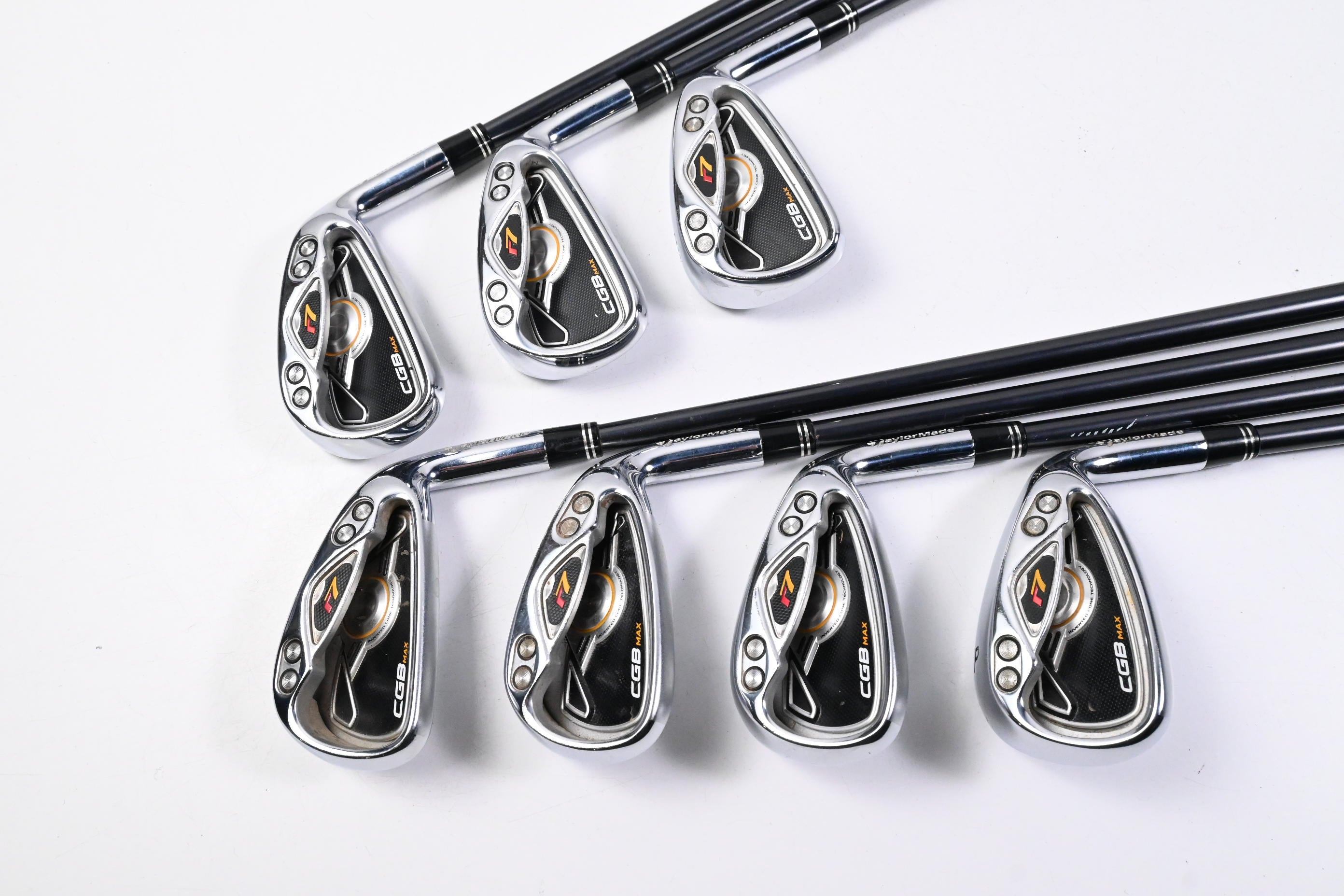Taylormade R7 CGB Max Irons / 4-PW / Regular Flex REAX 55 Shafts