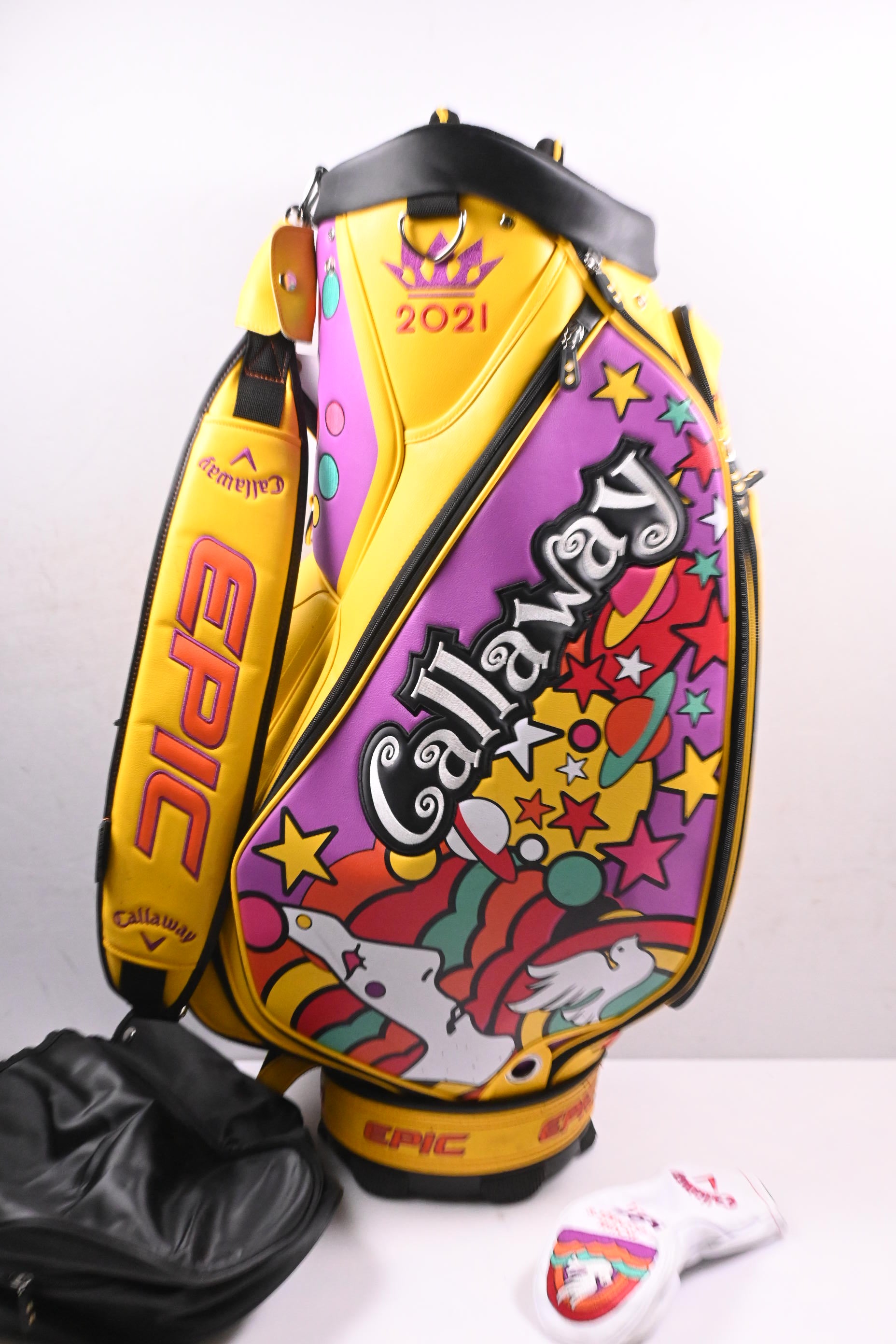 Callaway Epic "The Open" 2021 Tour Bag / 6-Way Divider / Yellow, Purple
