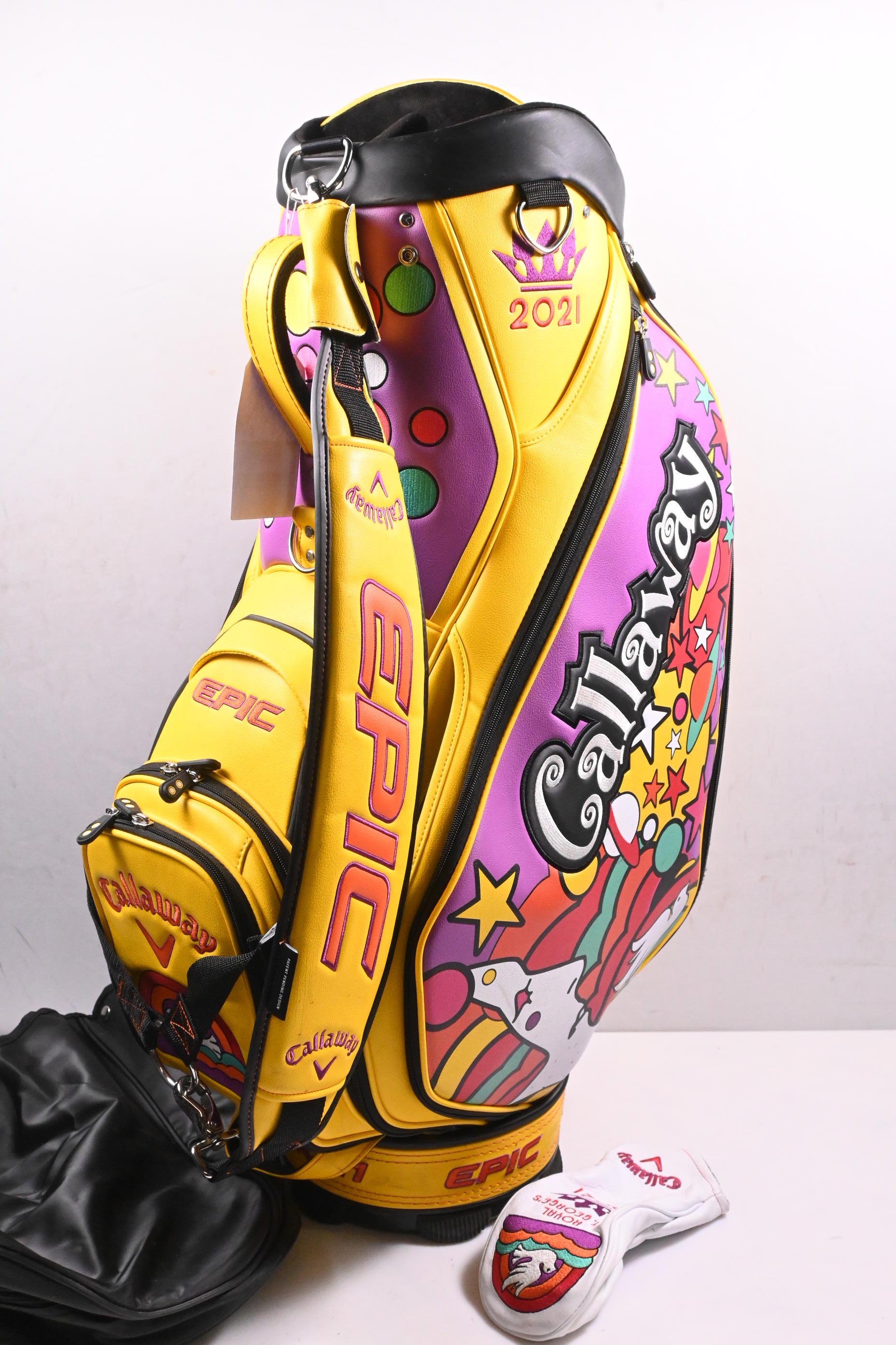 Callaway Epic "The Open" 2021 Tour Bag / 6-Way Divider / Yellow, Purple