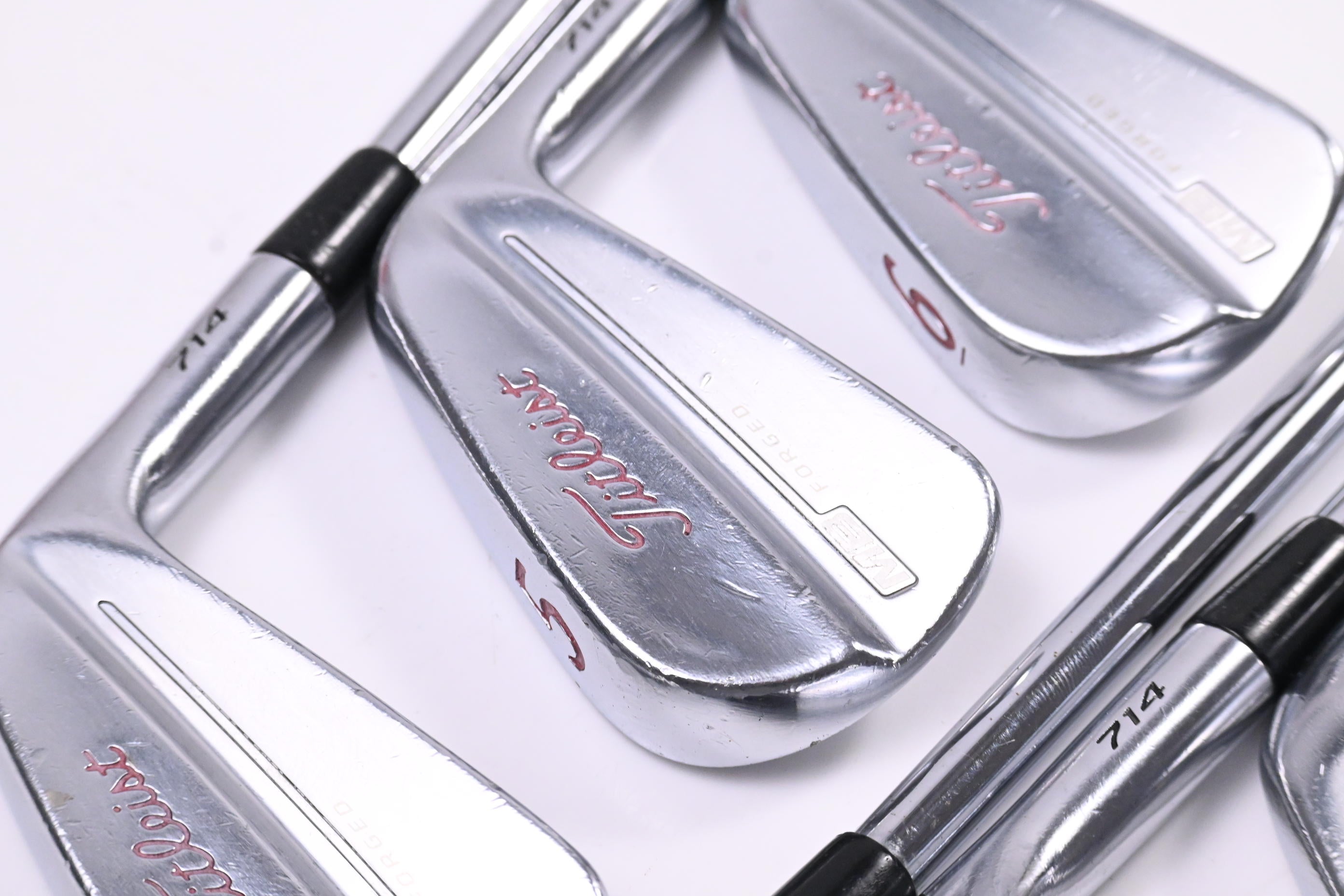 Titleist 714 MB Irons / 4-PW / Stiff Flex KBS Tour-V Shafts