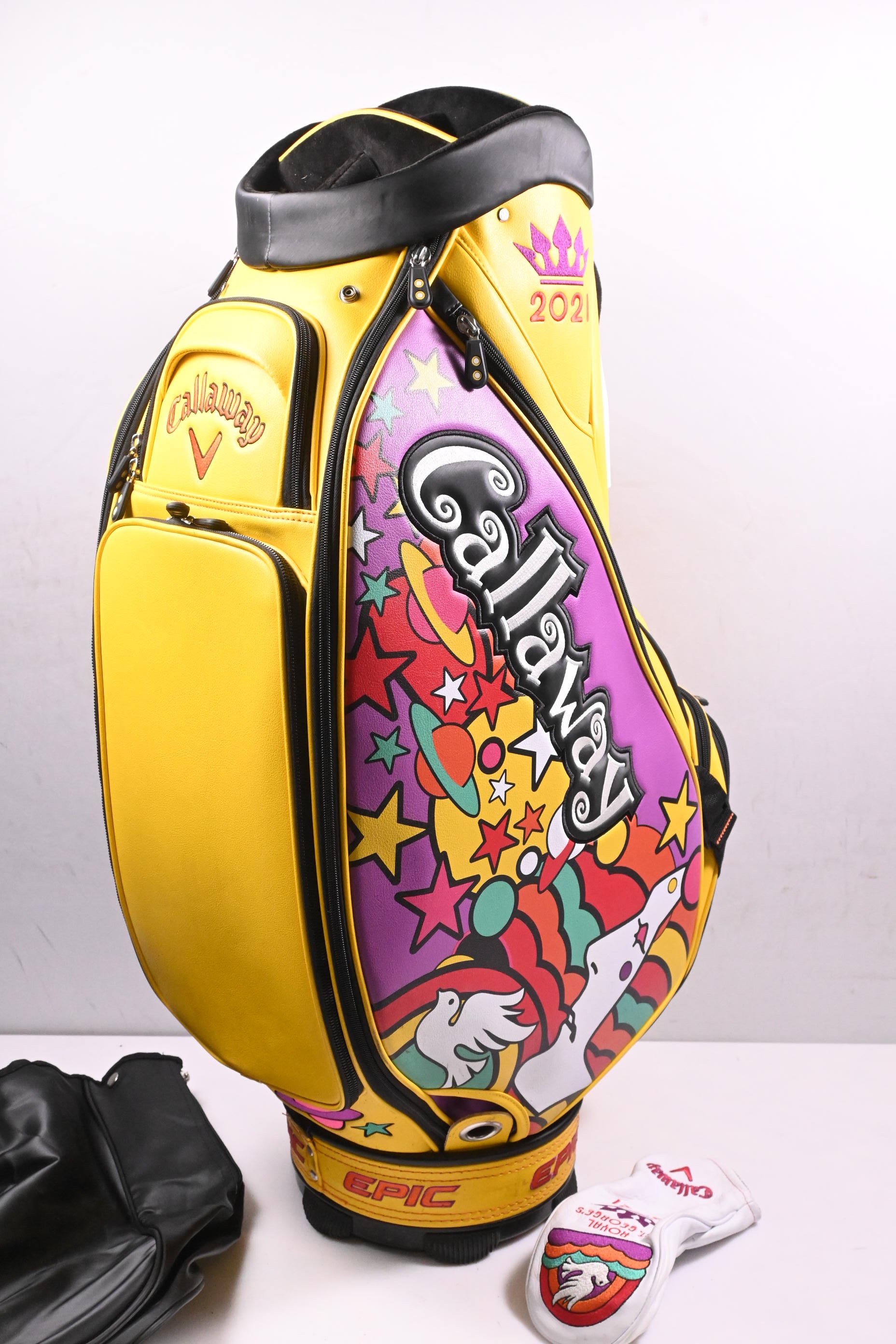 Callaway Epic "The Open" 2021 Tour Bag / 6-Way Divider / Yellow, Purple
