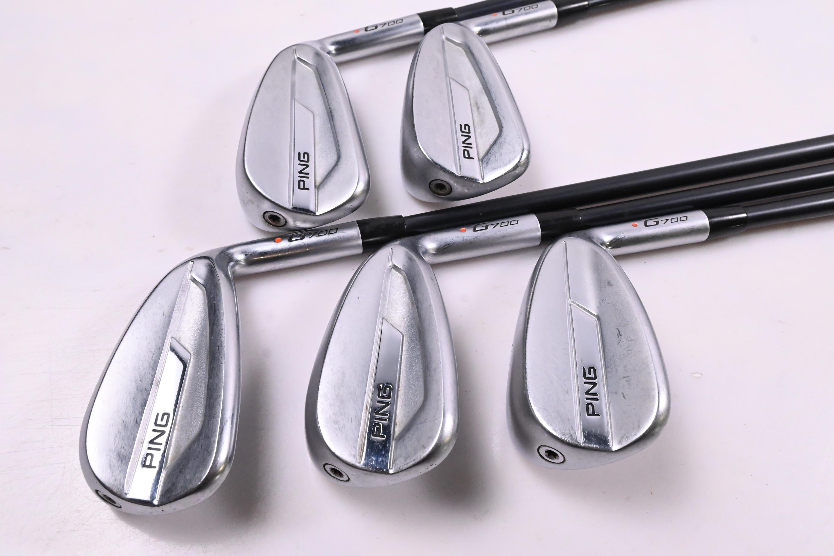 Ping G700 Irons / 6-PW / Orange Dot / Regular Flex Ping Alta CB Red AWT Shafts