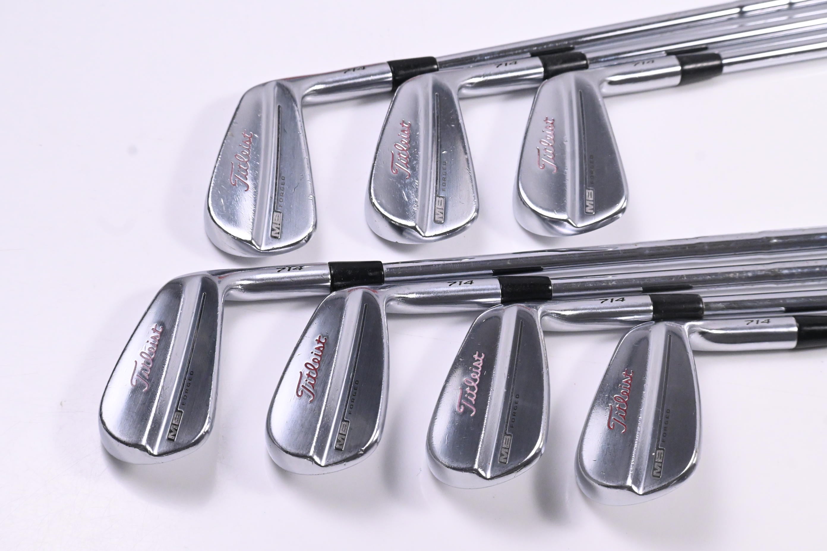 Titleist 714 MB Irons / 4-PW / Stiff Flex KBS Tour-V Shafts