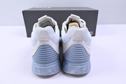 Ladies Ecco S-Three Golf Shoes / UK Size 4.5 / White & Light Blue