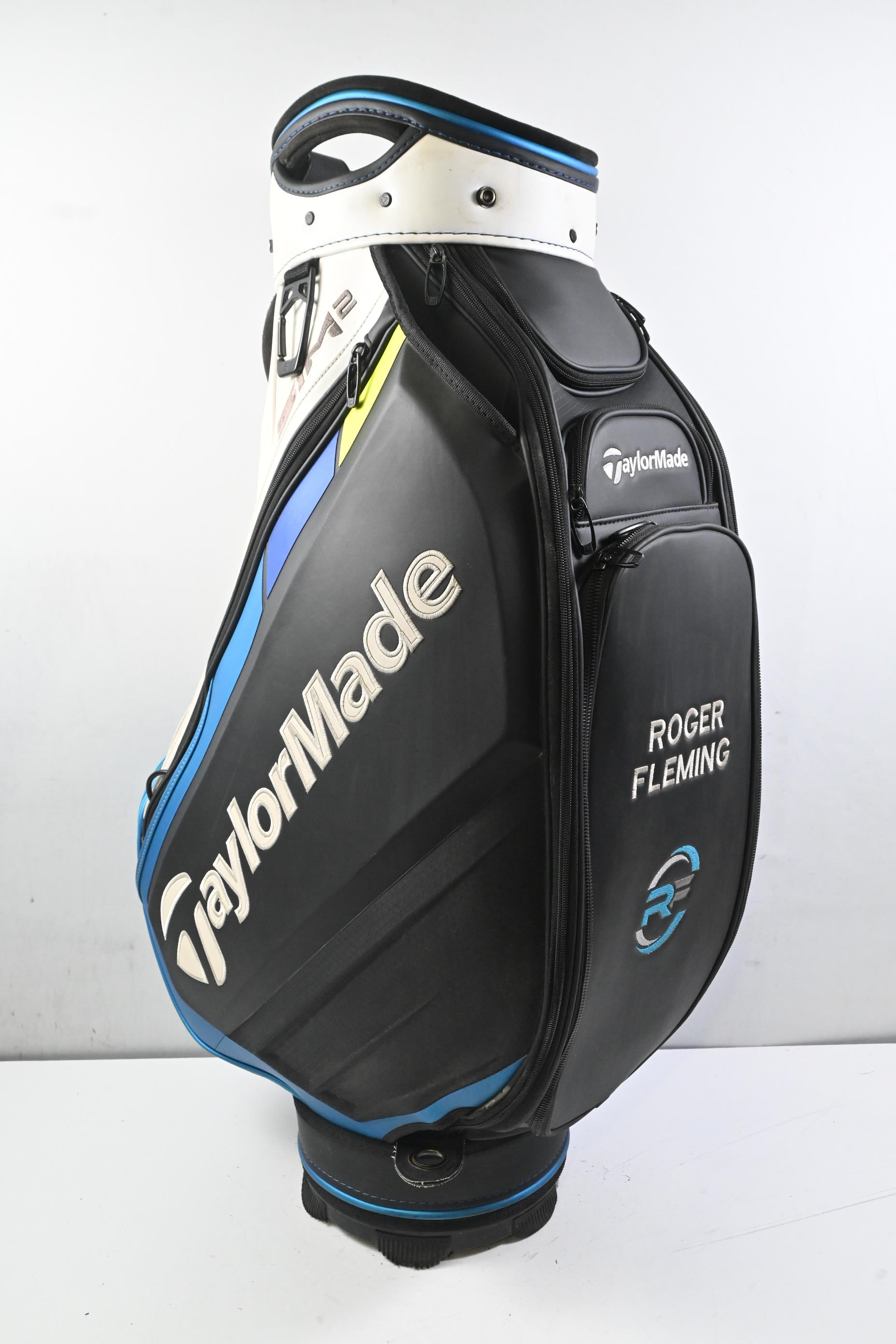 Taylormade Sim2 Tour Bag / 6-Way Divider / White, Black & Blue