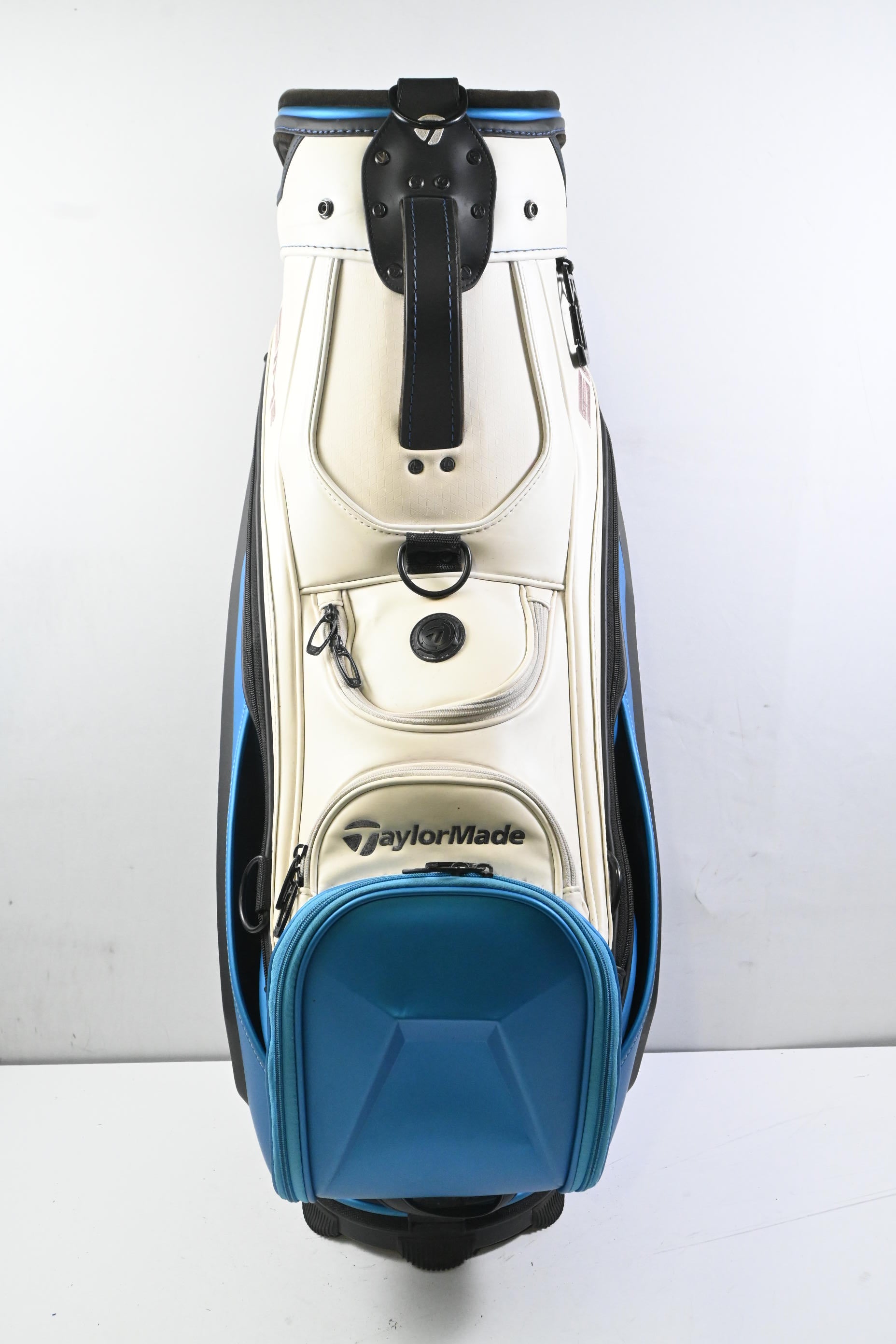Taylormade Sim2 Tour Bag / 6-Way Divider / White, Black & Blue