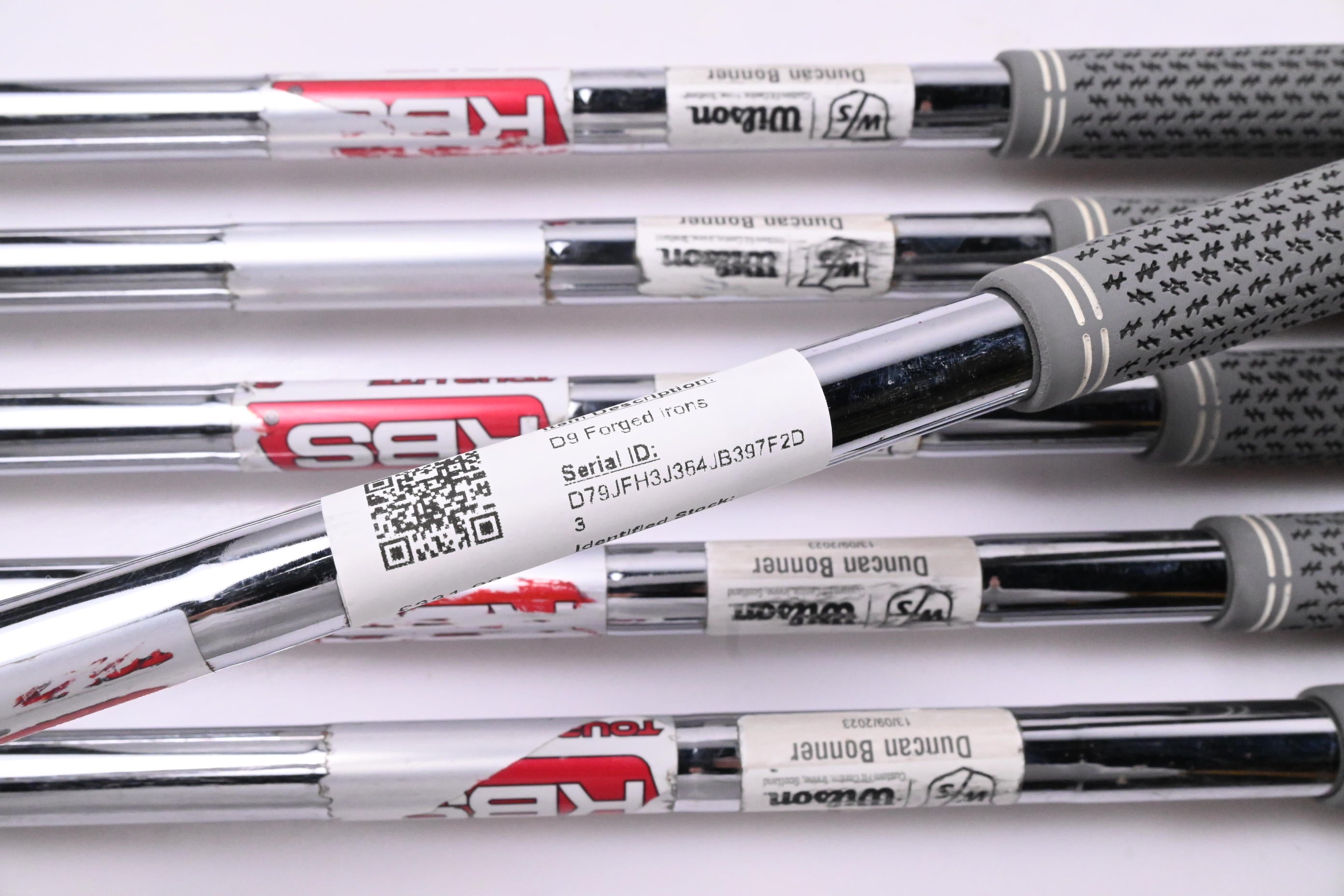 Wilson D9 Forged Irons / 6-PW+GW / Regular Flex KBS Tour Lite Shafts