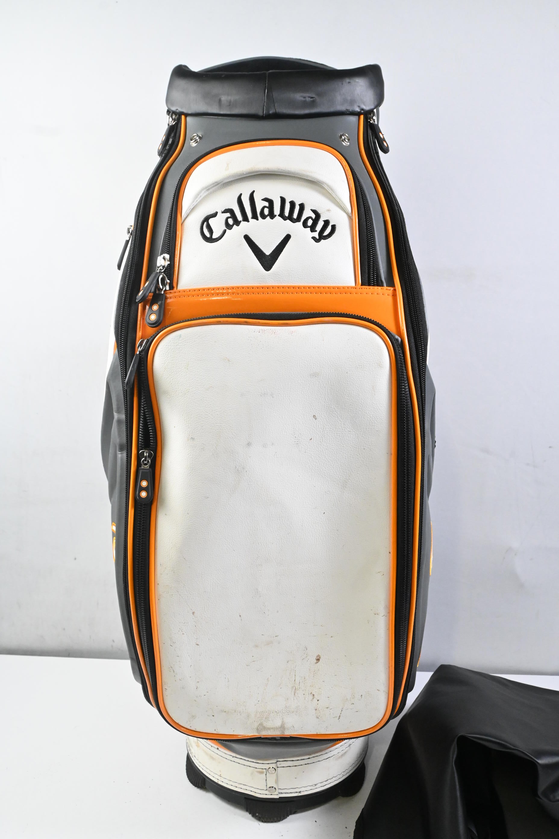 Callaway Mavrik Tour Bag / 6-Way Divider / Grey, White, Orange