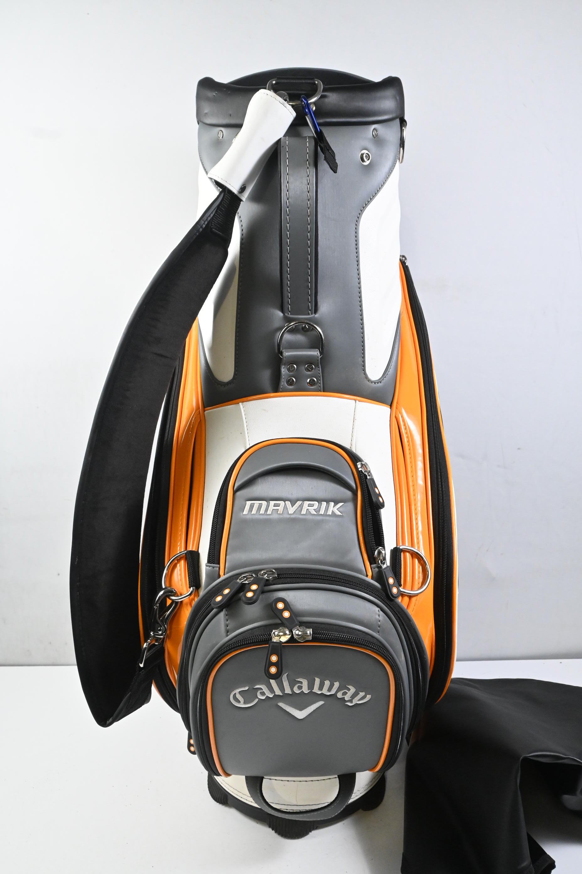 Callaway Mavrik Tour Bag / 6-Way Divider / Grey, White, Orange