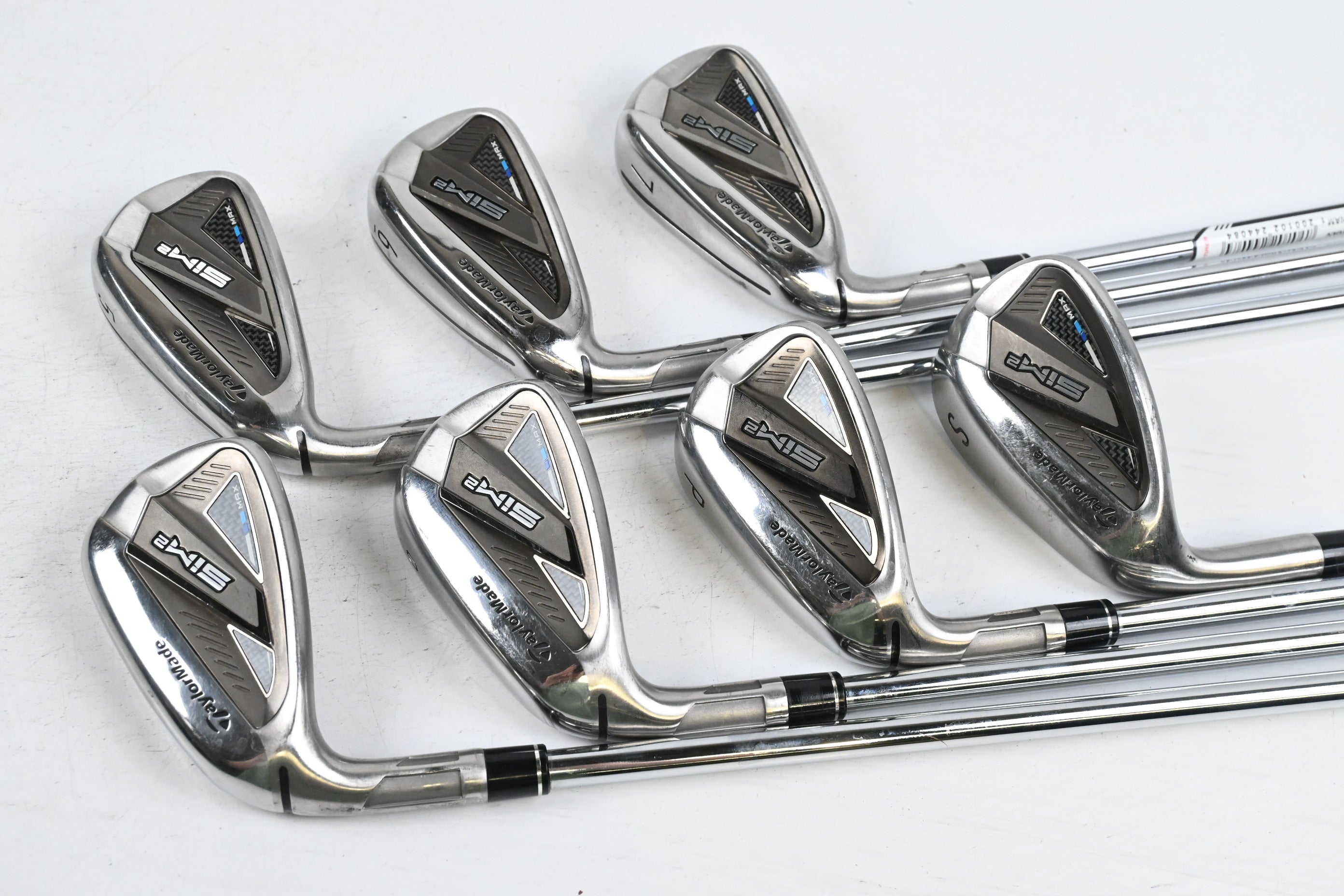 Left Hand Taylormade SIM2 Max Irons / 5-PW+SW / Regular Flex KBS MAX MT 85