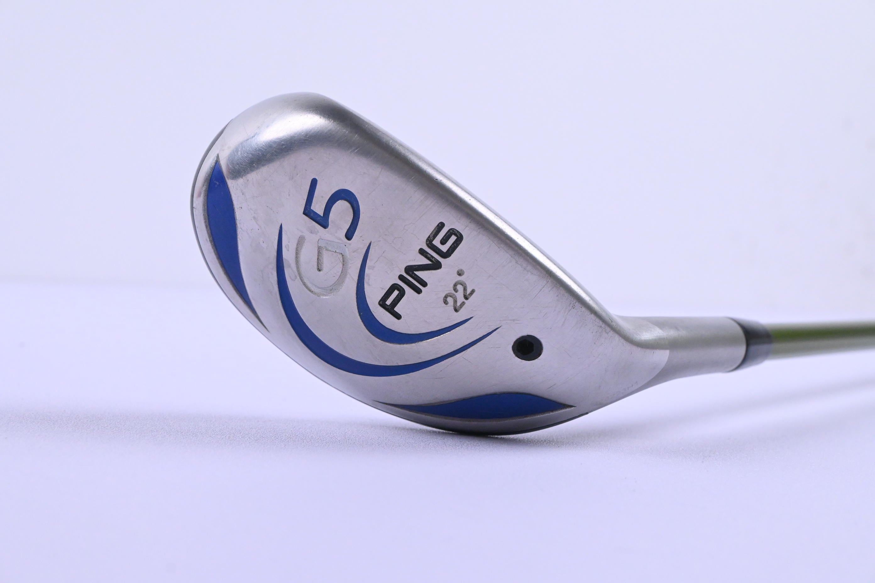 Ping G5 #4 Hybrid / 22 Degree / Stiff Flex Aldila NV Green Hybrid 85 Shaft