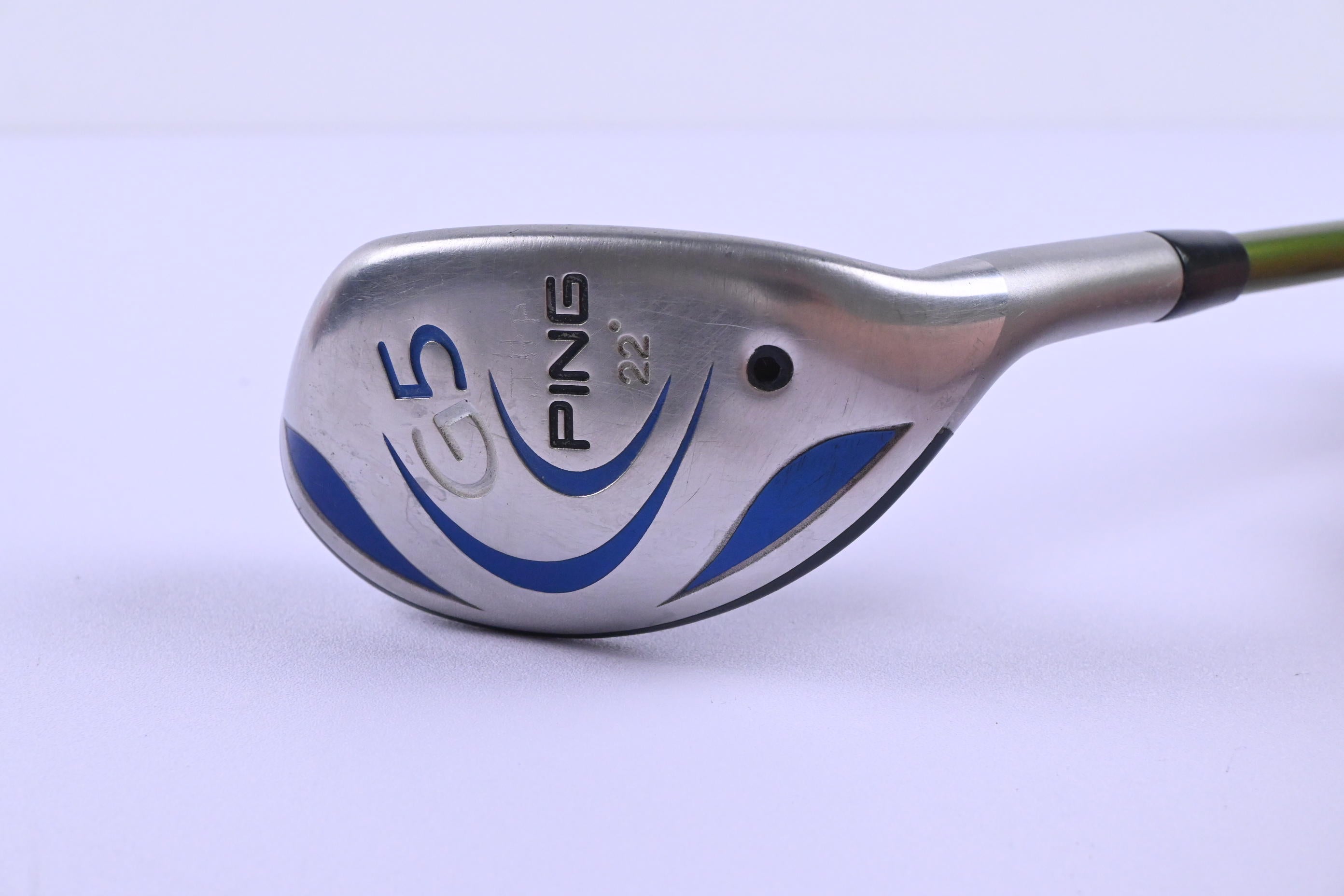 Ping G5 #4 Hybrid / 22 Degree / Stiff Flex Aldila NV Green Hybrid 85 Shaft