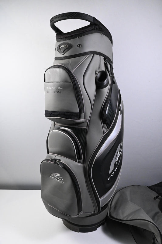 Powakaddy Premium Edition Cart Bag / 14-Way Divider / Grey & Black