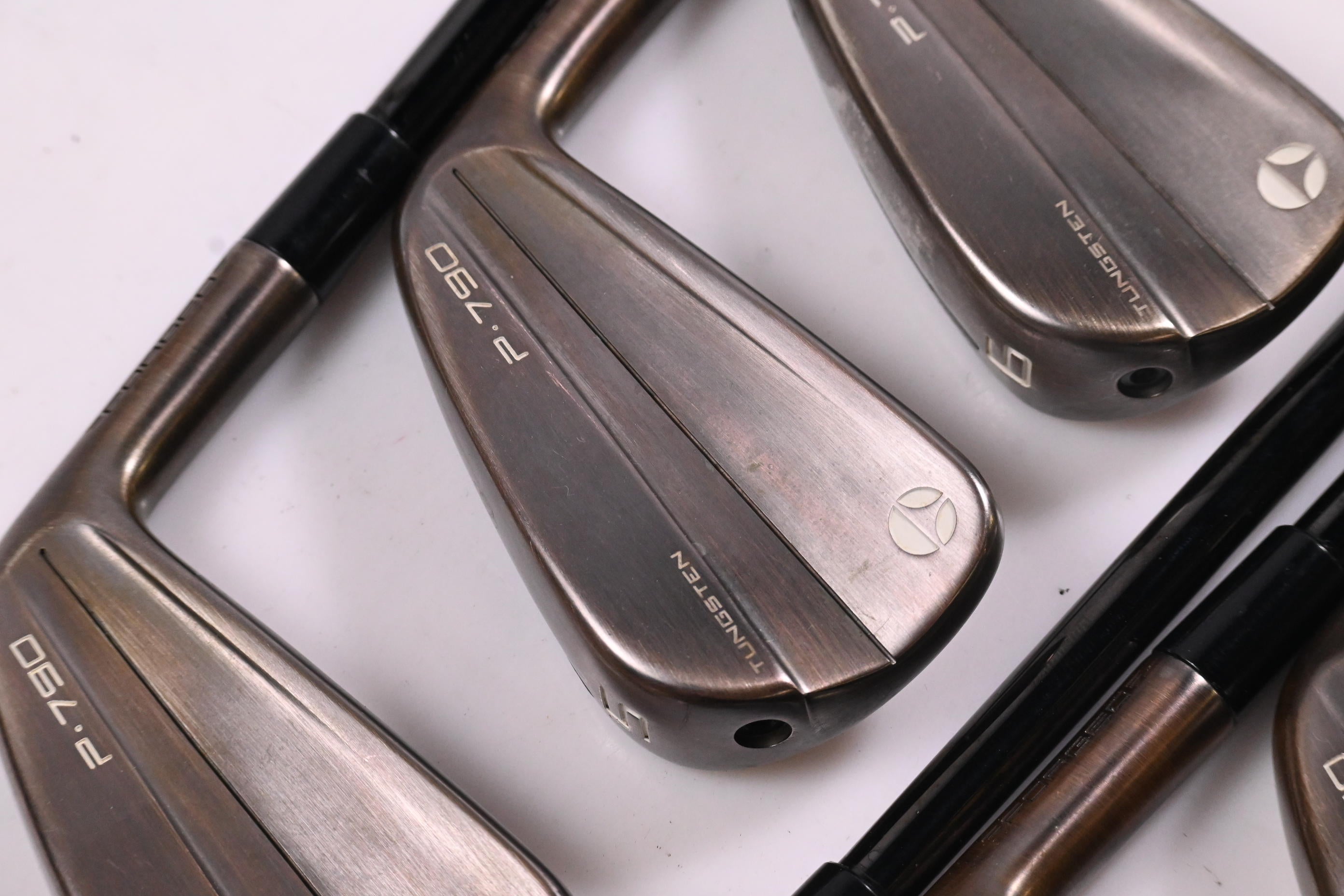 Taylormade P790 Aged Copper Irons / 4-PW / Stiff Flex KBS Tour Shafts