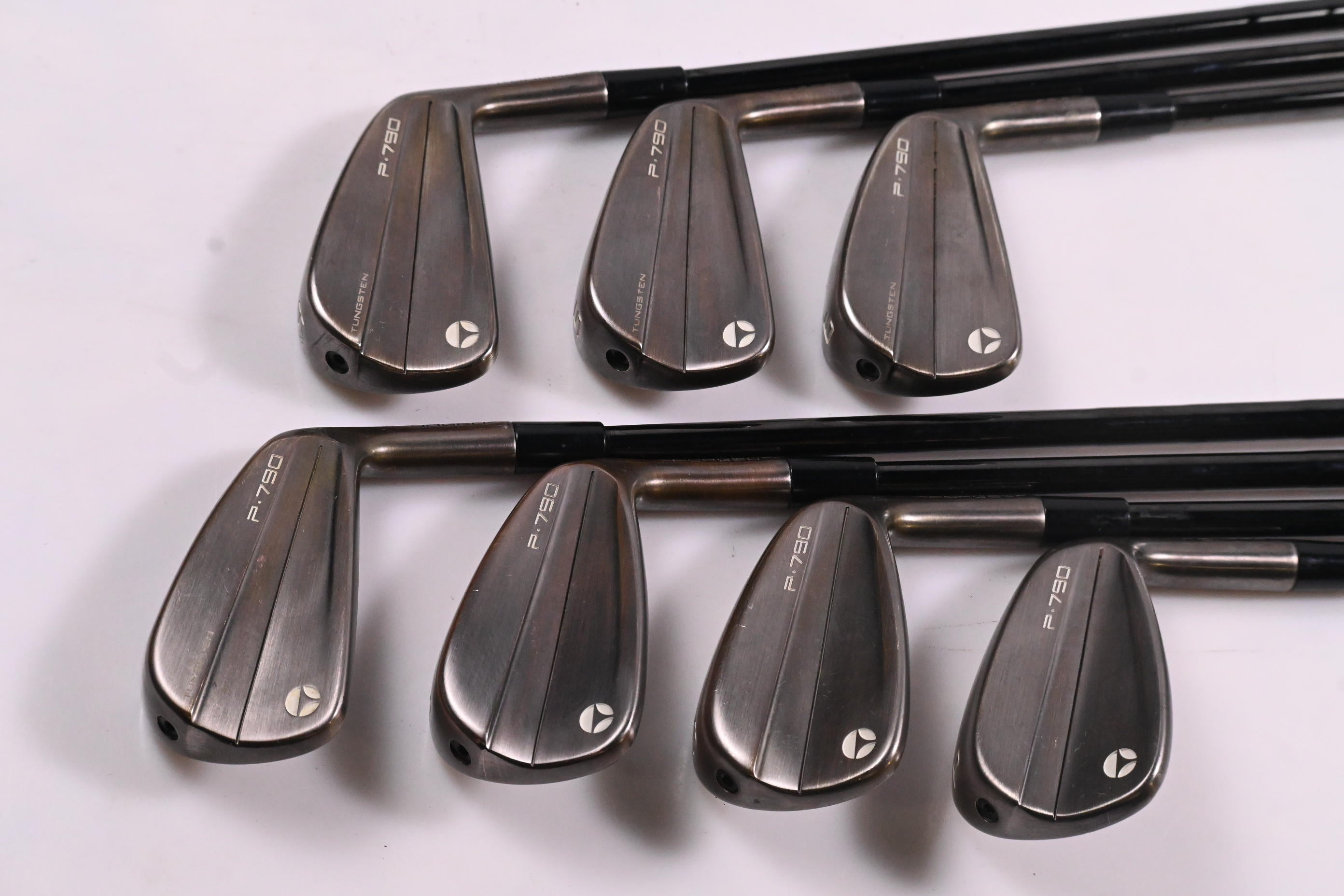 Taylormade P790 Aged Copper Irons / 4-PW / Stiff Flex KBS Tour Shafts