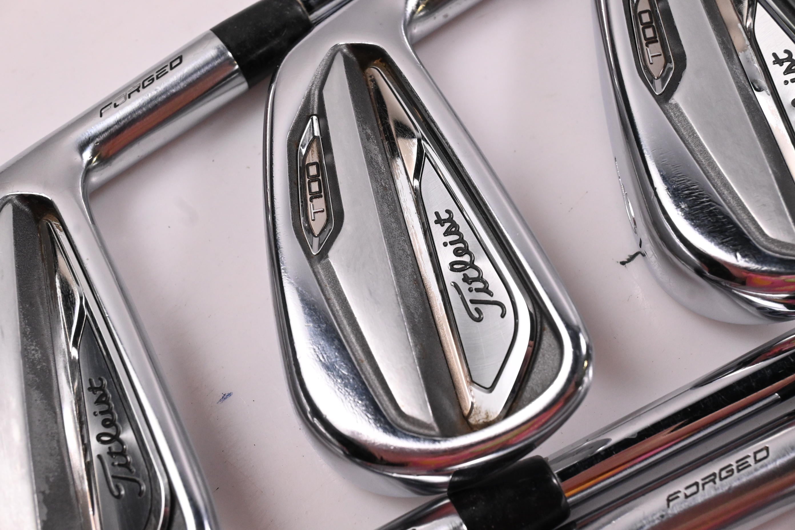 Titleist T100 2019 Irons / 4-PW+50° / Stiff Flex AMT Tour White S300 Shafts