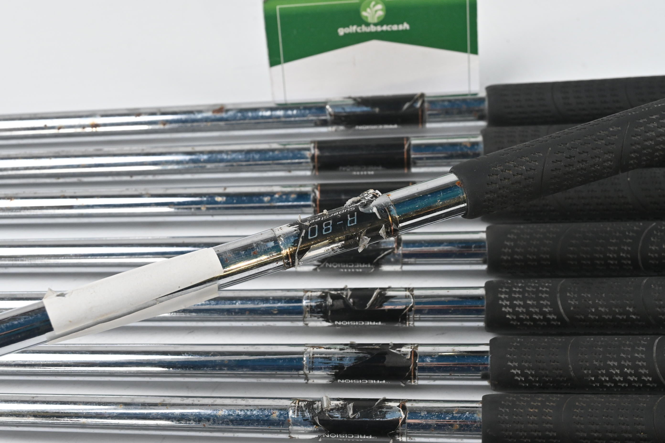 Taylormade Supersteel Irons / 3-PW+SW / Regular Flex Taylormade Rifle 80