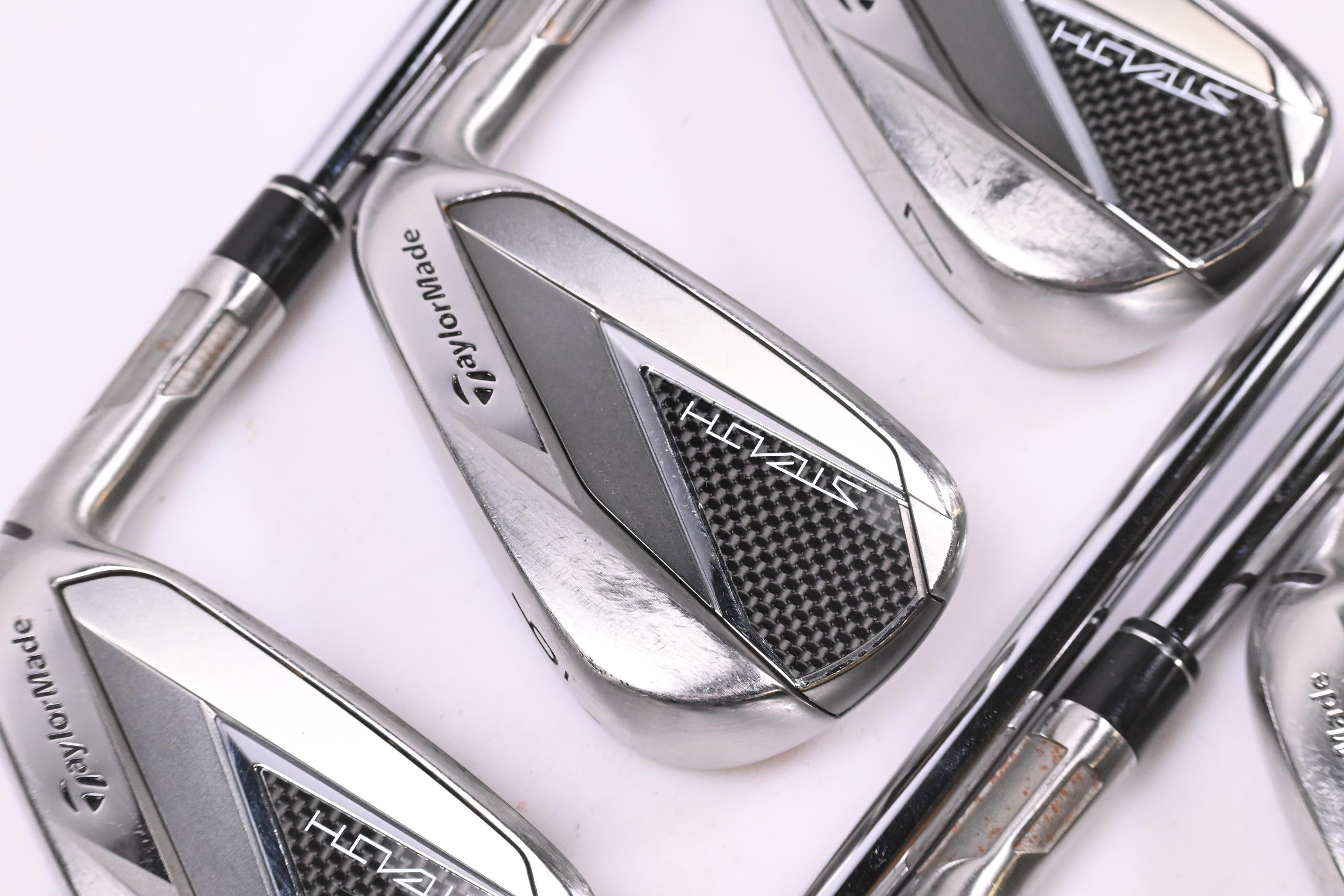 Taylormade Stealth Irons / 5-PW+SW / Stiff Flex KBS MAX MT 85 Shafts