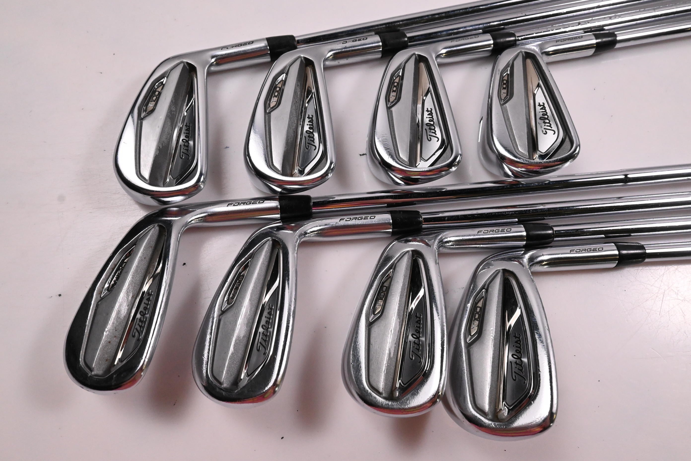 Titleist T100 2019 Irons / 4-PW+50° / Stiff Flex AMT Tour White S300 Shafts