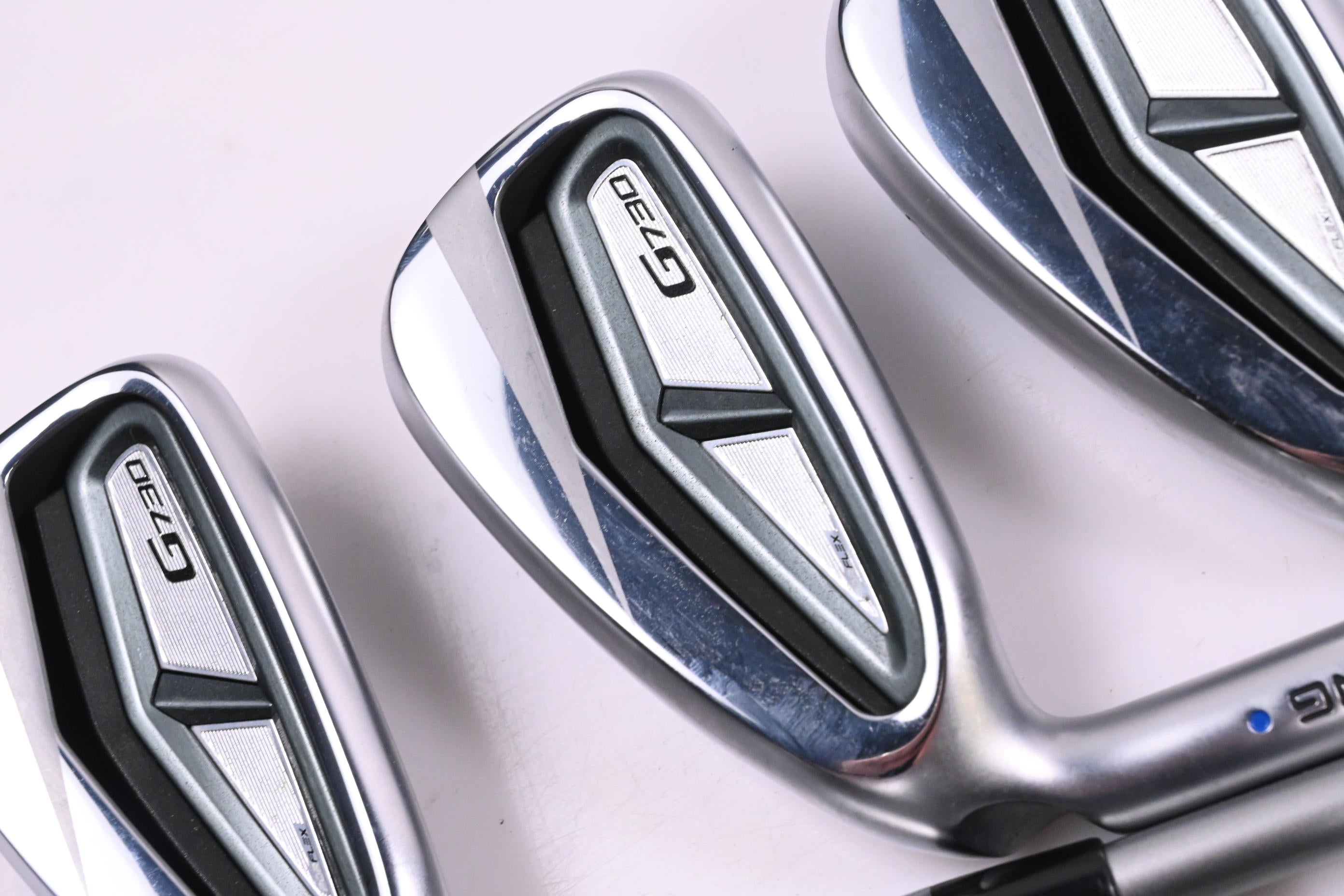 Left Hand Ping G730 Irons / 7-PW+UW+50+56 / Blue Dot / Senior Flex Alta Quick 35
