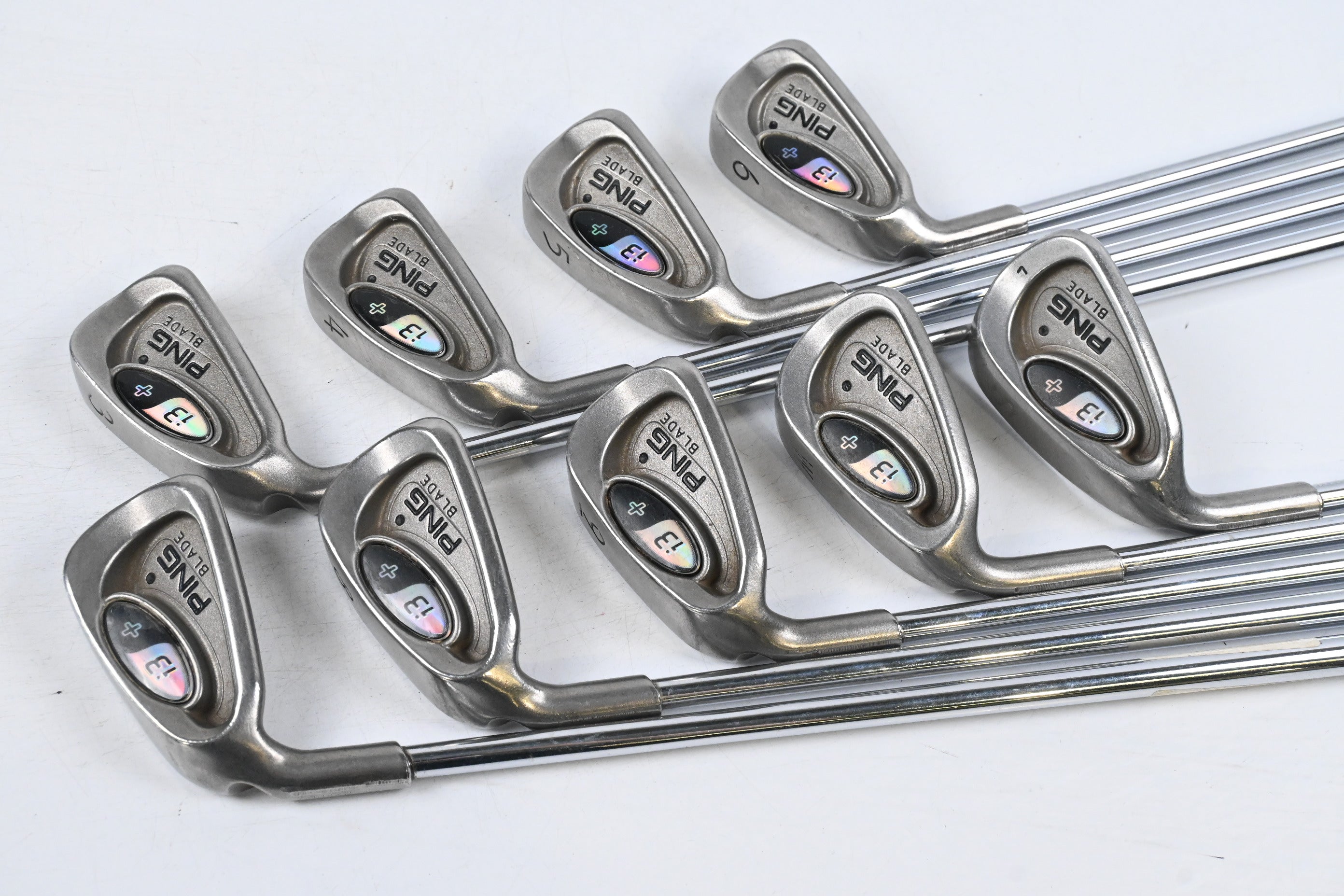Left Hand Ping i3+ Irons / 3-PW+SW / Black Dot / Stiff Flex Precision Rifle