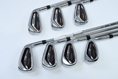 Cobra King F9 Irons / 5-PW+SW / Regular Flex KBS Tour-V 90 Shafts