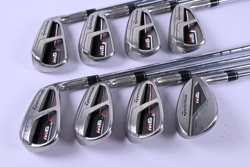 Taylormade M6 Irons / 4-PW+SW / Stiff Flex KBS MAX 85 Shafts