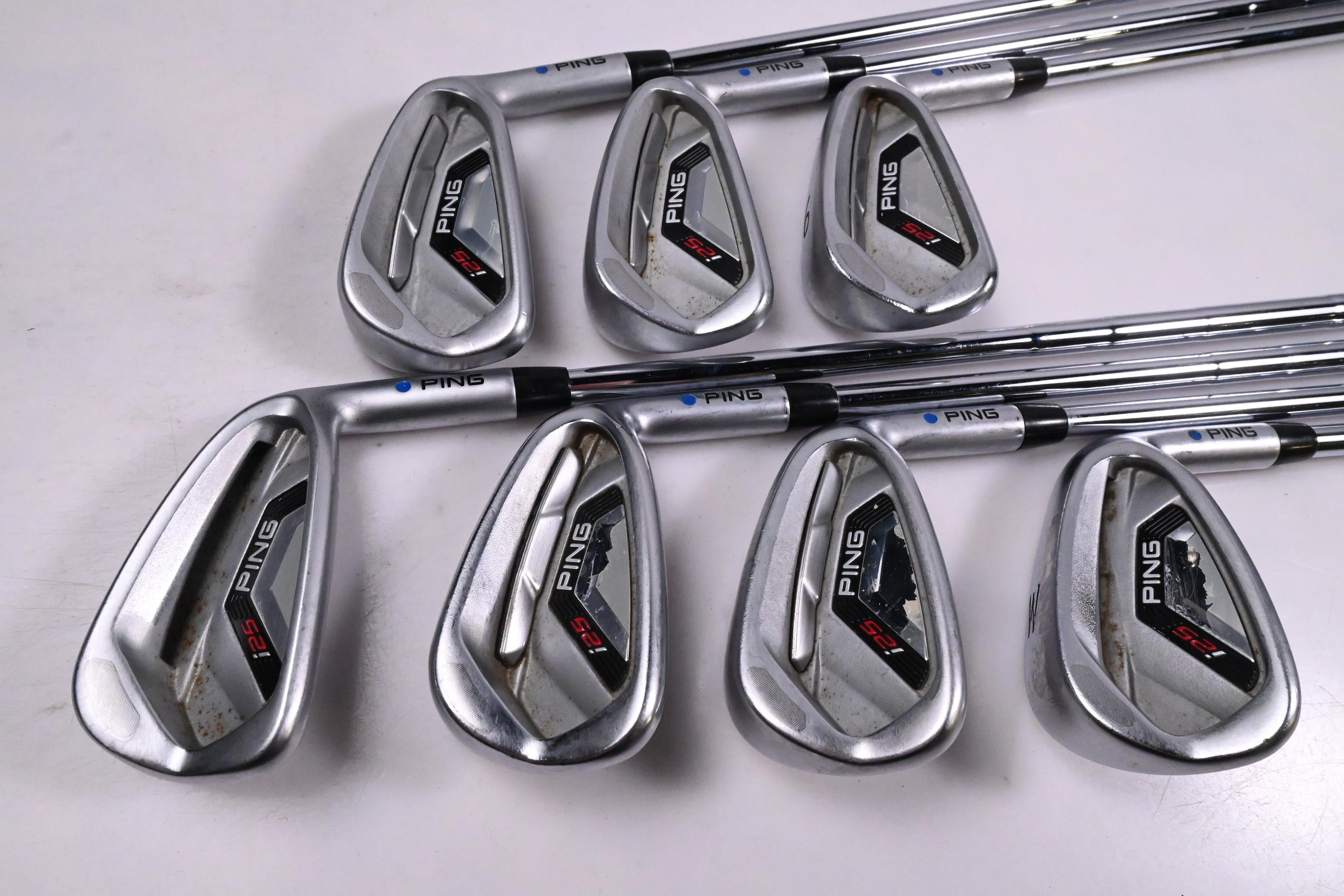 Ping i25 Irons / 4-PW / Blue Dot / Stiff Flex Ping CFS Shafts