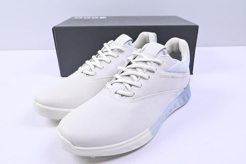 Ladies Ecco S-Three Golf Shoes / UK Size 5.5 / White & Light Blue