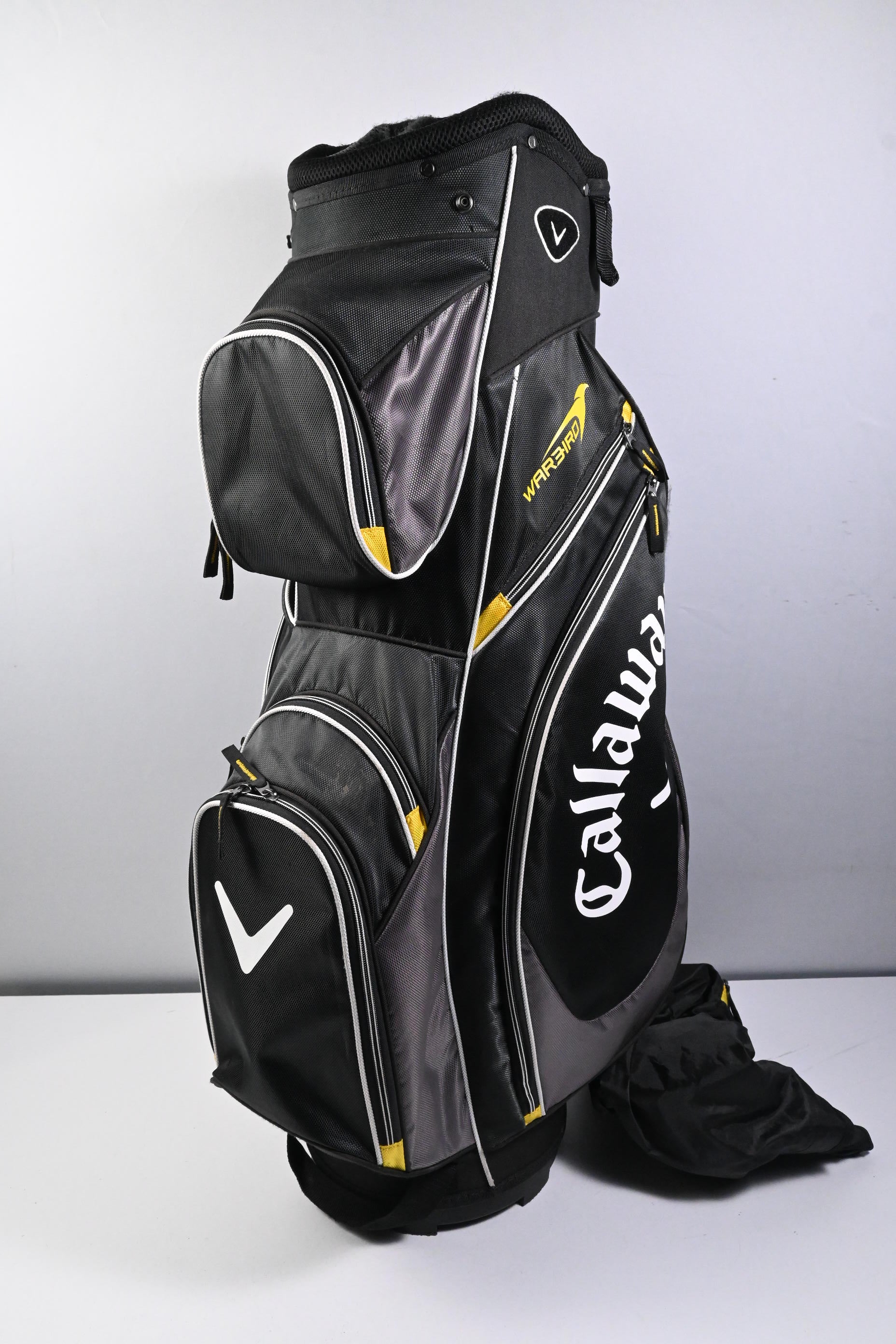 Callaway Warbird Cart Bag / 14-Way Divider / Black, Grey & Yellow