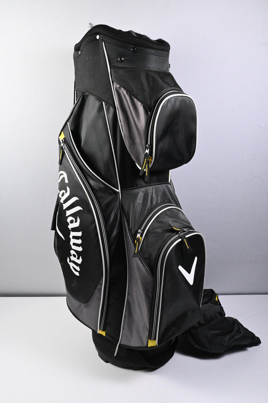 Callaway Warbird Cart Bag / 14-Way Divider / Black, Grey & Yellow