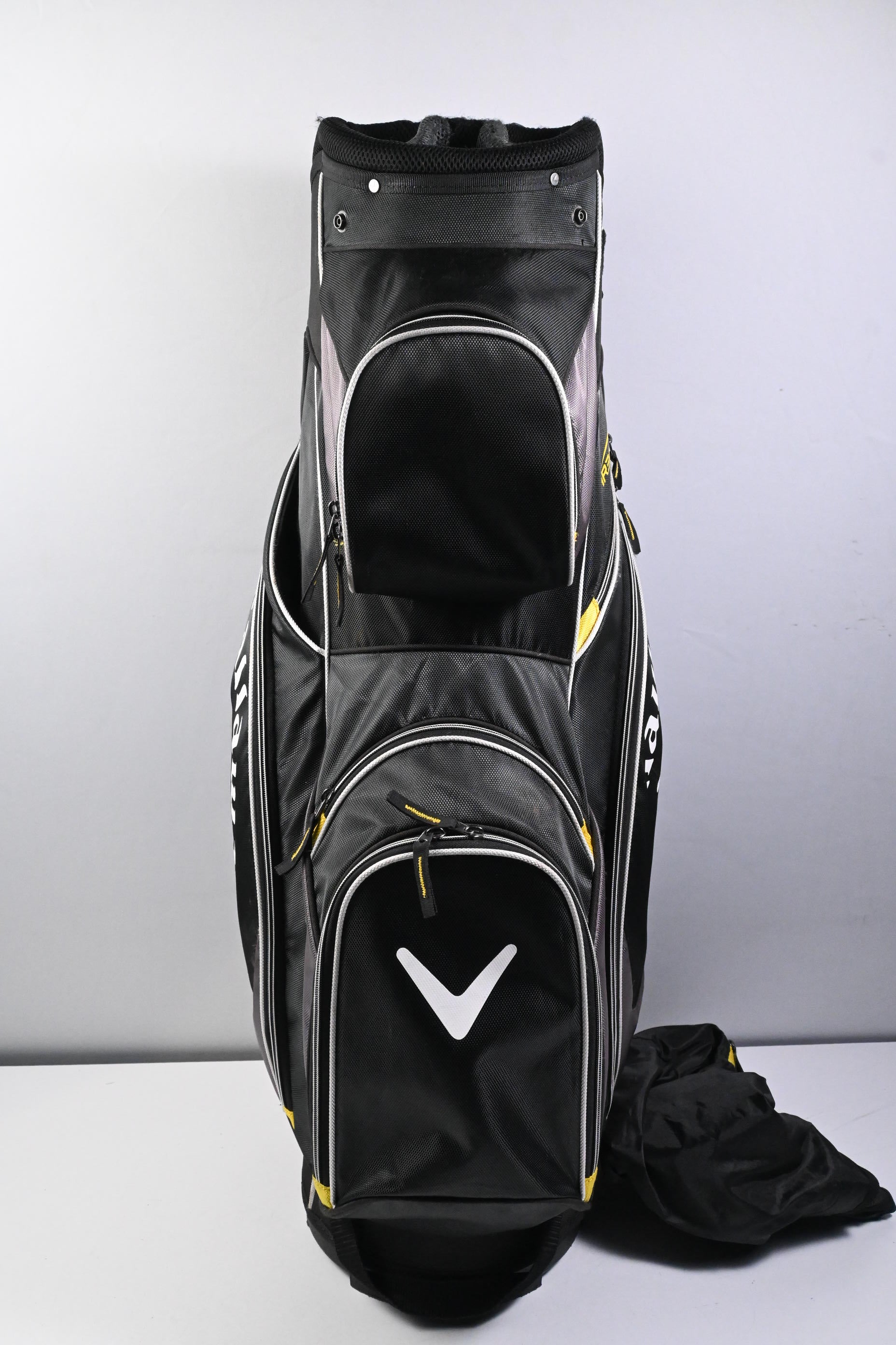 Callaway Warbird Cart Bag / 14-Way Divider / Black, Grey & Yellow