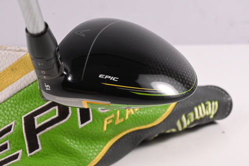 Callaway Epic Flash #3 Wood / 15 Degree / Stiff Flex Evenflow Green 65 Shaft