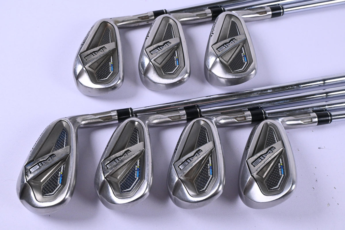 Taylormade SIM2 Max OS Irons / 5-PW+GW / Regular Flex KBS Tour 90 Shafts