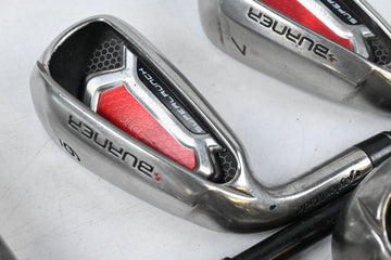Left Hand Taylormade Burner Superlaunch Irons / 5-PW+SW / Regular Flex REAX 60