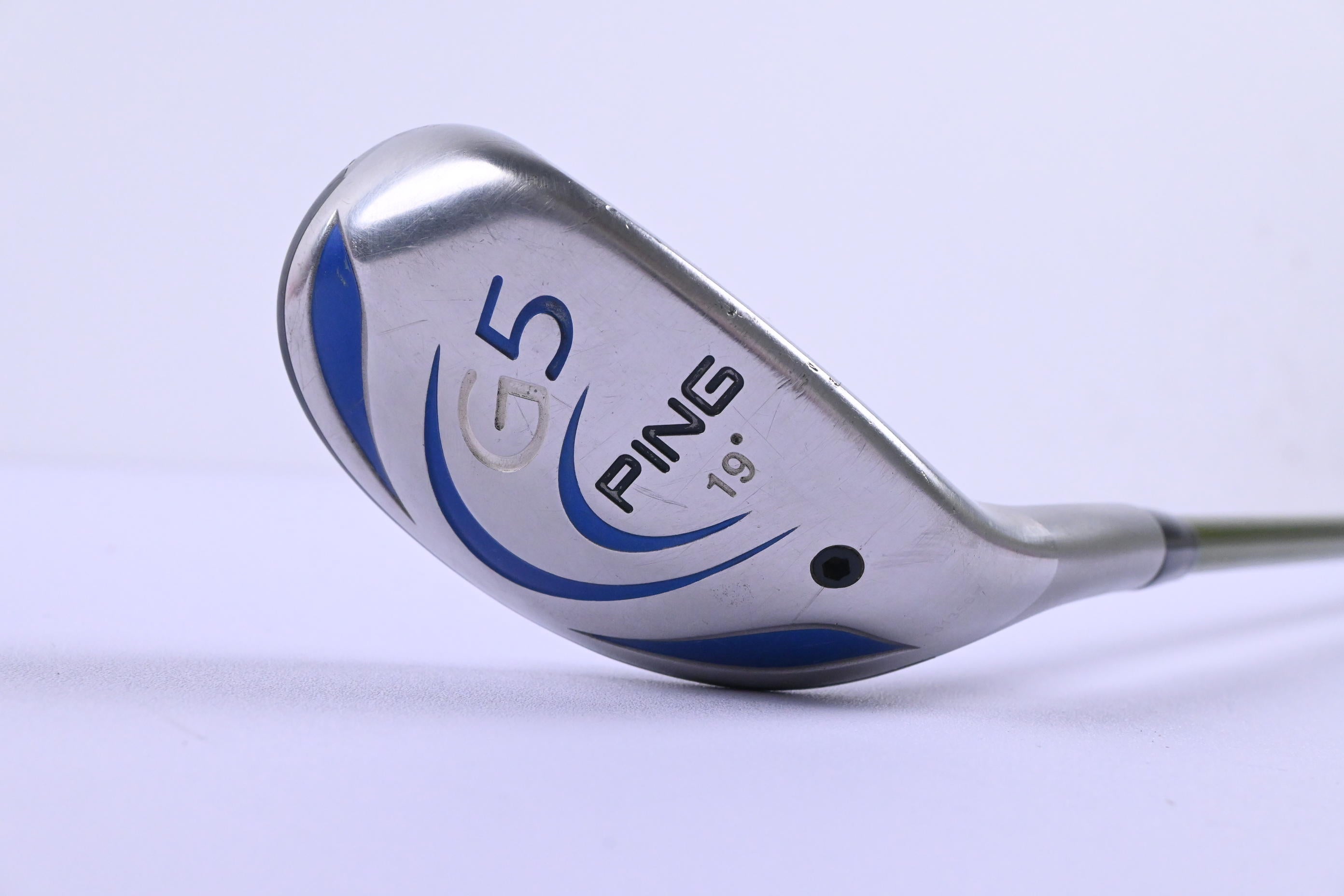 Ping G5 #3 Hybrid / 19 Degree / Stiff Flex Aldila NV Green Hybrid 85 Shaft