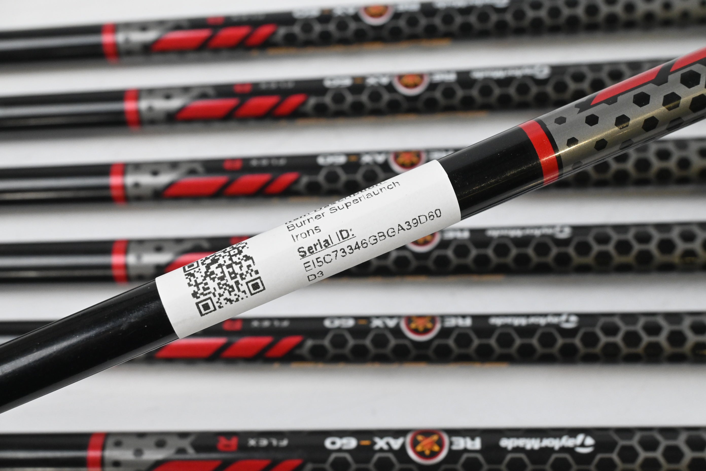 Left Hand Taylormade Burner Superlaunch Irons / 5-PW+SW / Regular Flex REAX 60