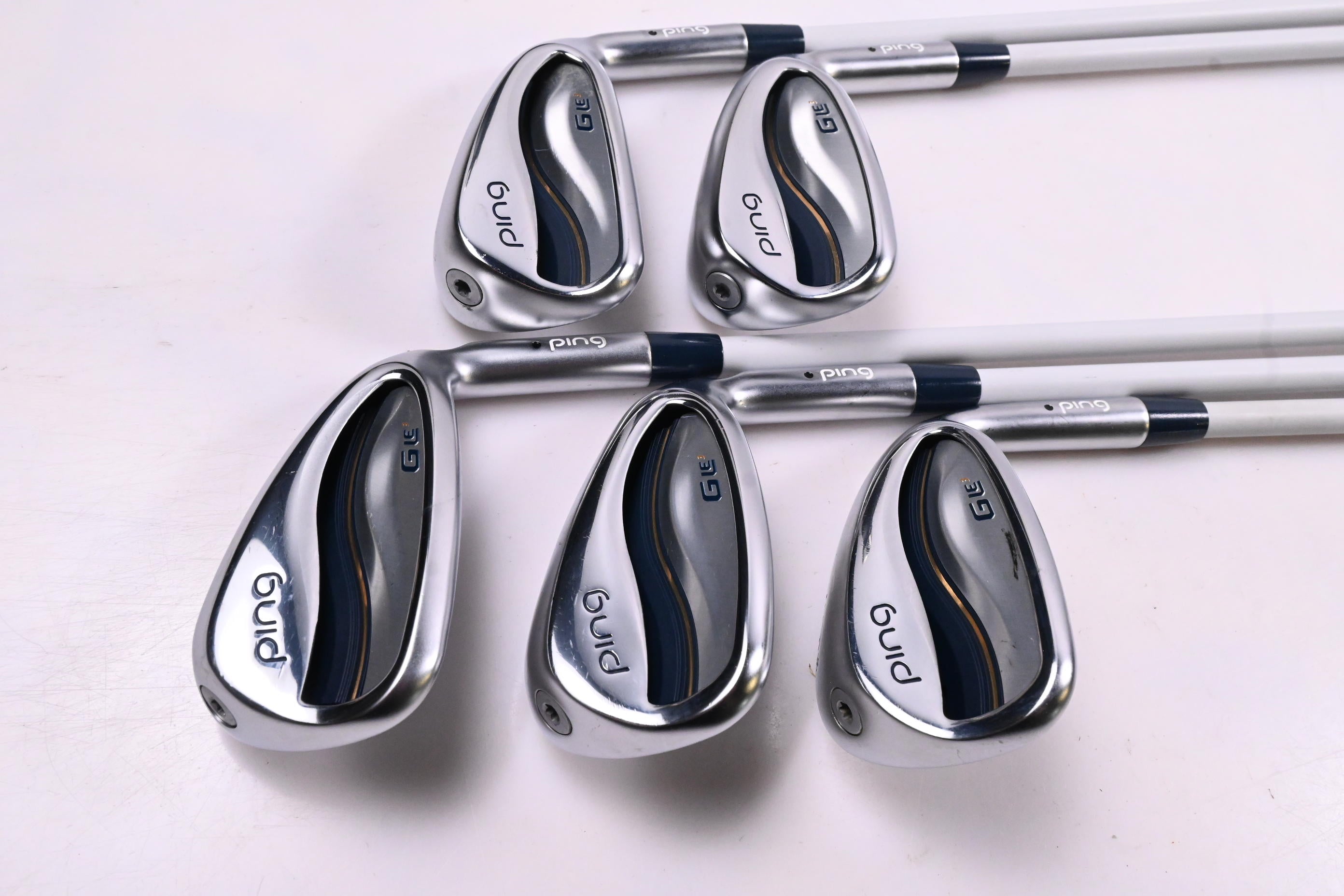 Ladies Ping G Le3 Irons / 7-PW+SW / Black Dot / Ladies Flex Ping ULT 250 Shafts