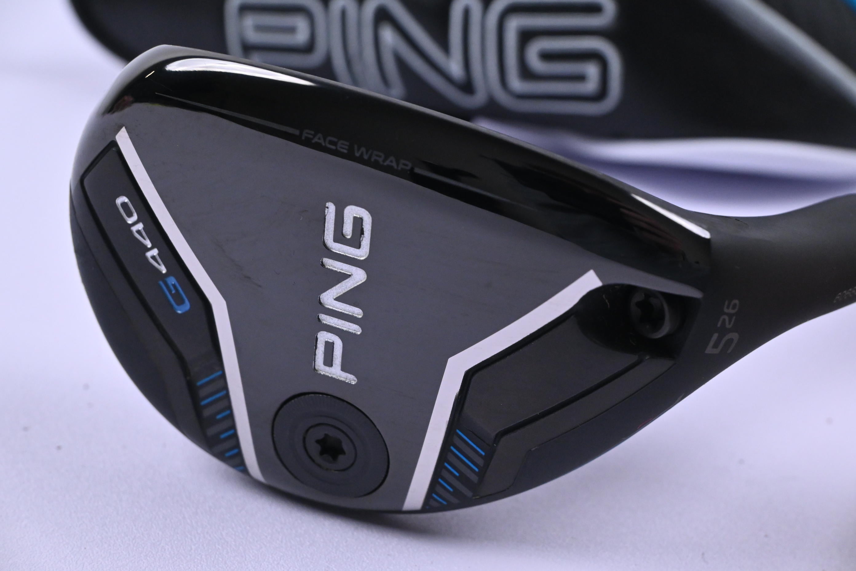 Ping G440 #5 Hybrid / 26 Degree / Stiff Flex Ping Alta CB Blue 70 Shaft