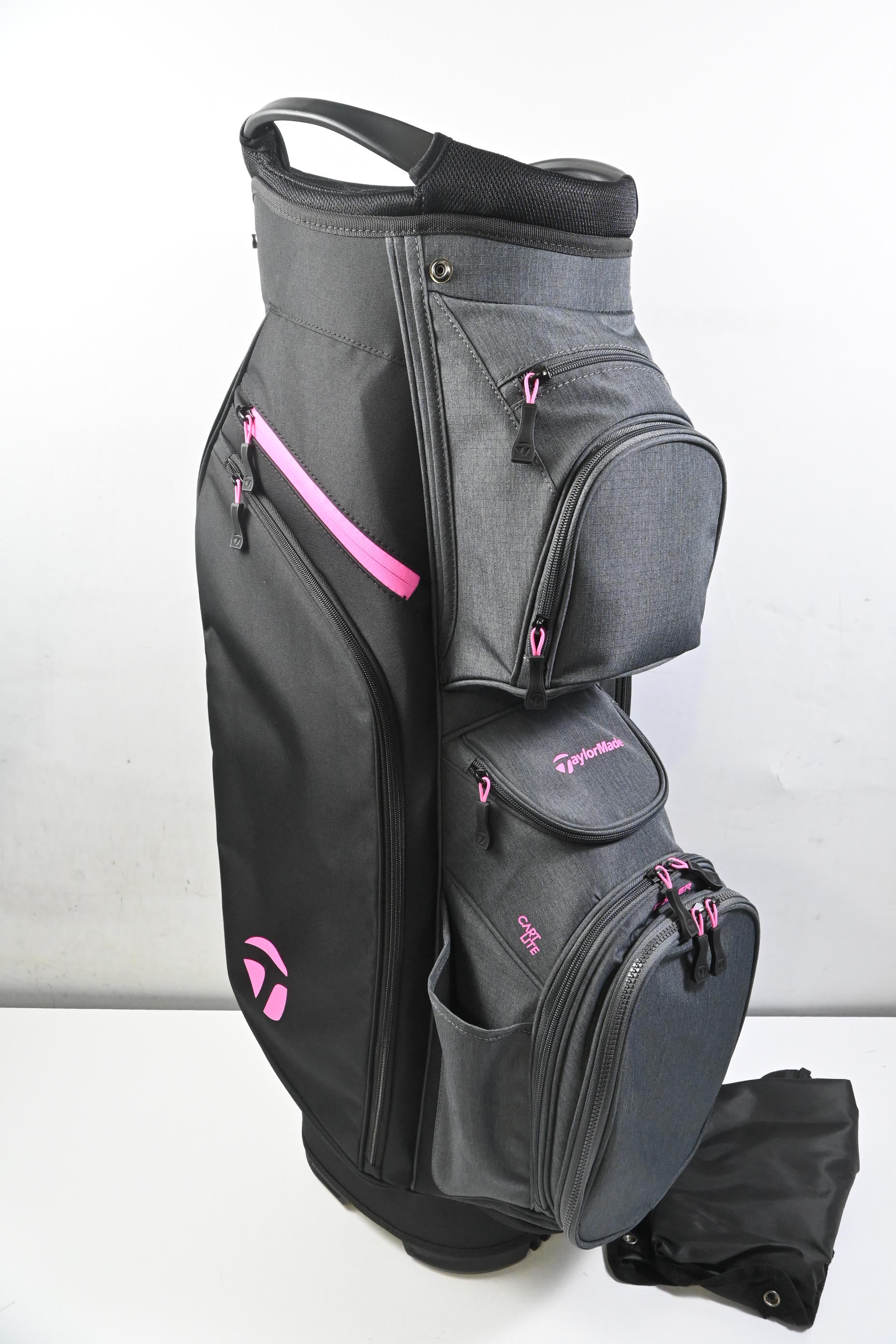 Taylormade Cart Lite Cart Bag / 14-Way Divider / Black, Pink, Grey
