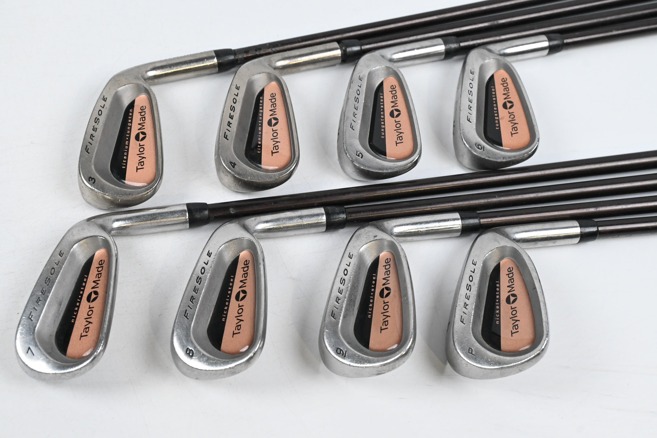 Taylormade Firesole Irons / 3-PW / Regular Flex Taylormade Bubble 80 Shafts