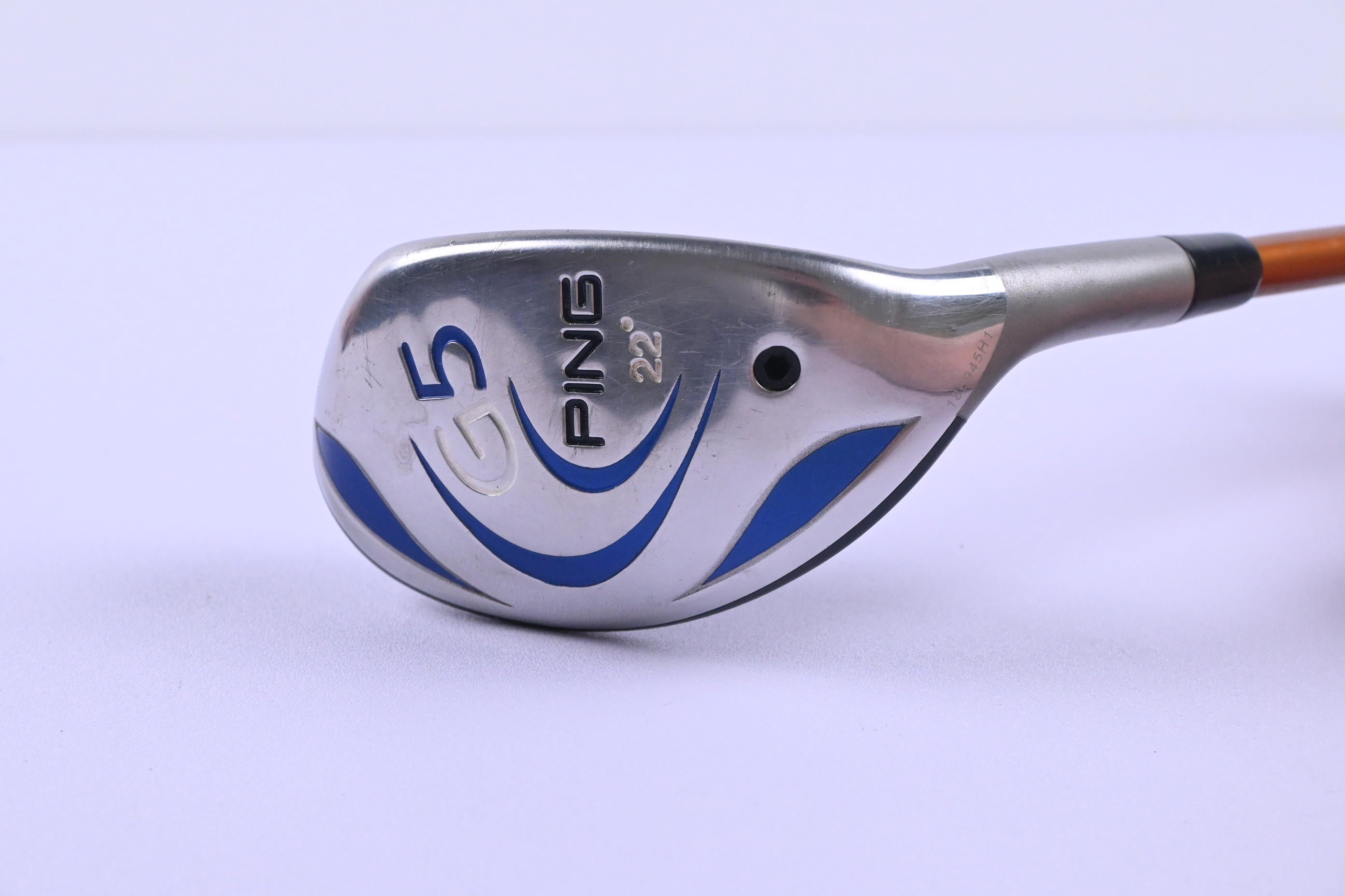 Ping G5 #4 Hybrid / 22 Degree / Stiff Flex Aldila NVS Orange Hybrid 85 Shaft