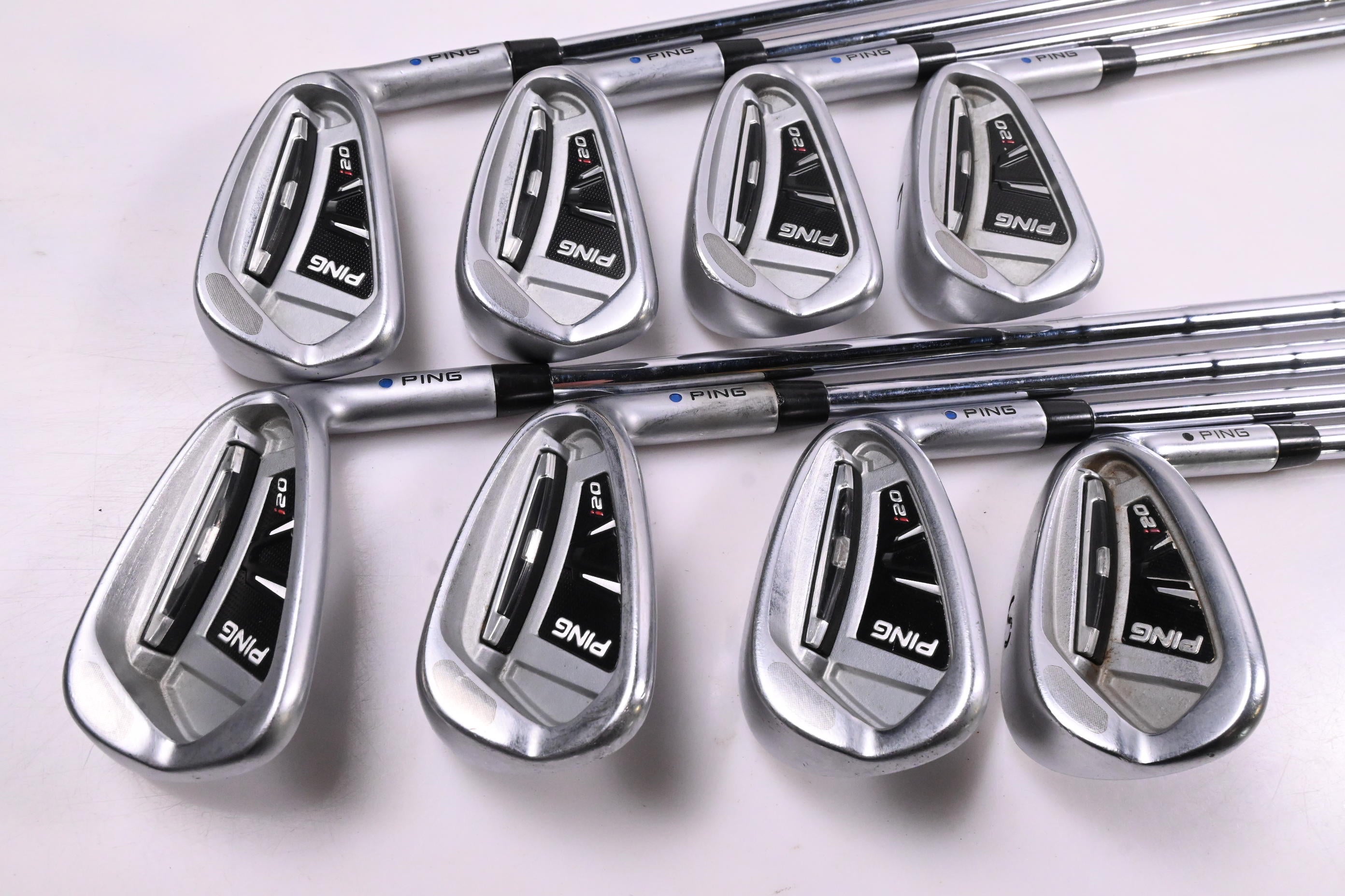 Ping i20 Irons / 4-PW+SW / Blue Dot / Stiff Flex Ping CFS Shafts