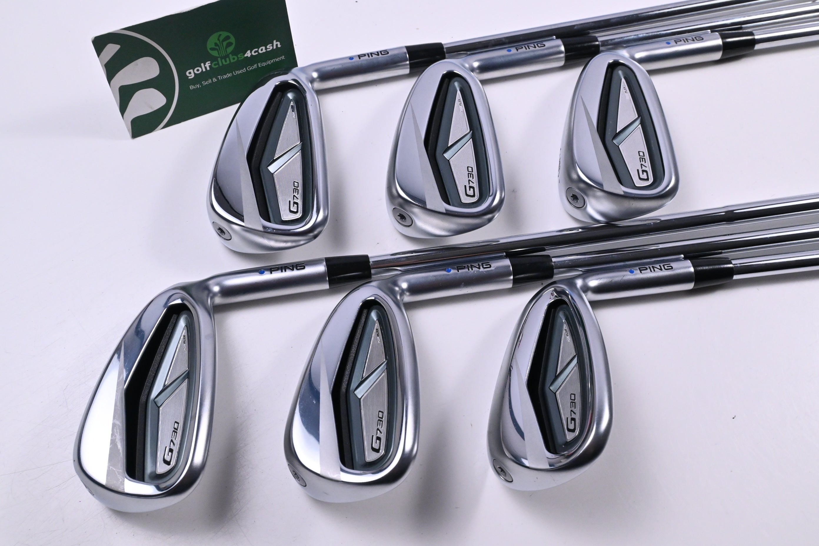 Ping G730 Irons / 6-PW+SW / Blue Dot / Regular Flex Dynamic Gold Mid 100 R300