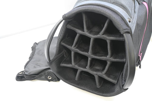 Taylormade Cart Lite Cart Bag / 14-Way Divider / Black, Pink, Grey