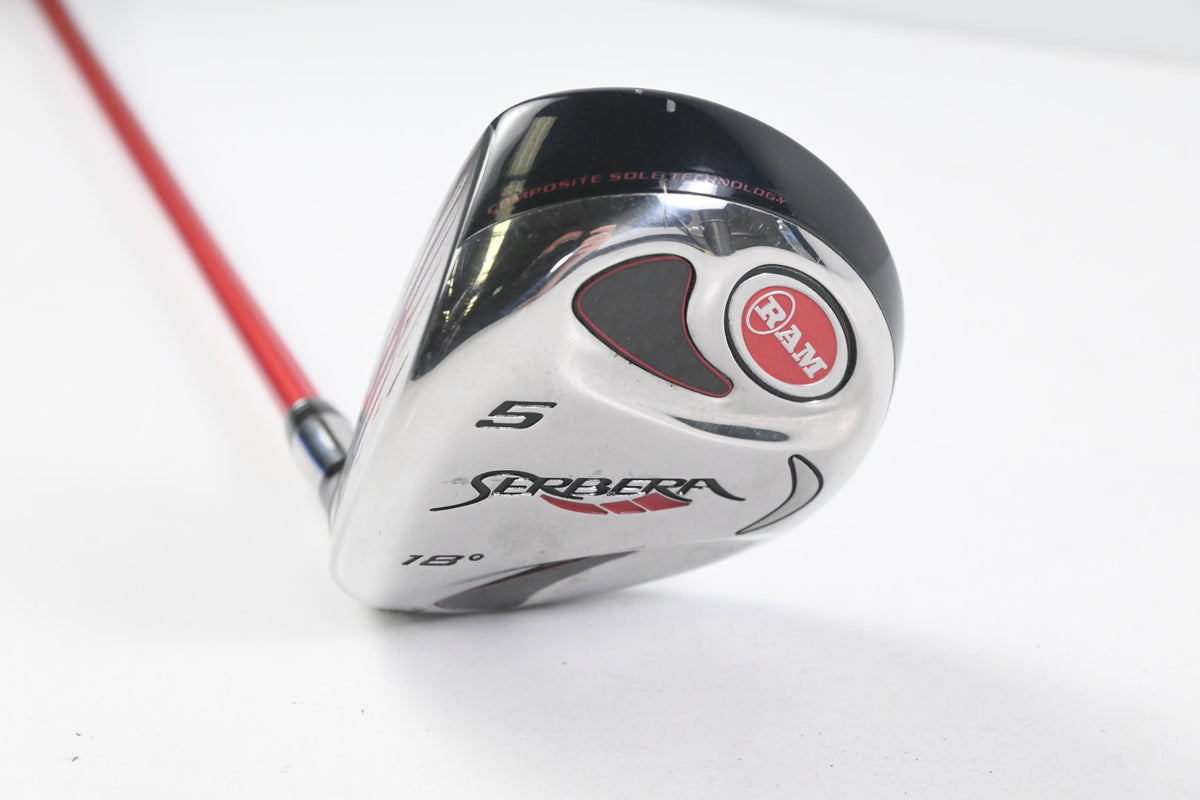 Left Hand RAM Serbera #5 Wood / 18 Degree / Regular Flex Grafalloy Prototype DC