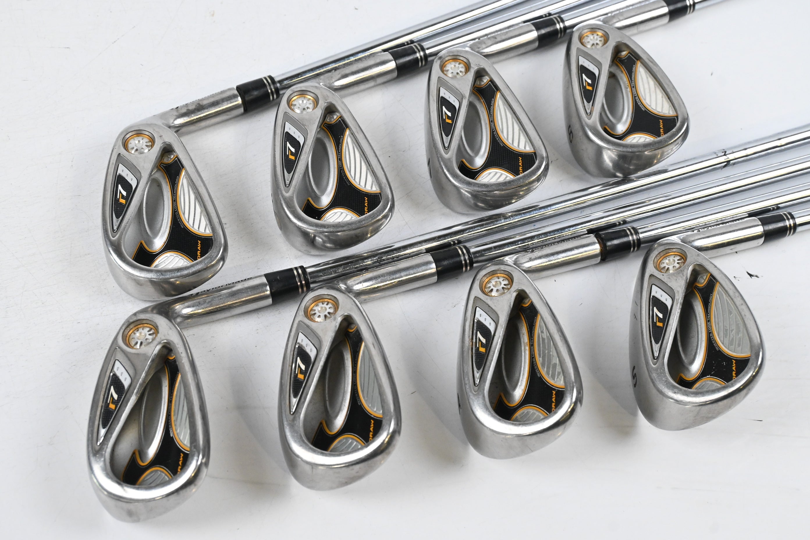 Taylormade R7 Draw Irons / 5-PW+GW+SW / Regular Flex T-Step 90 Shafts