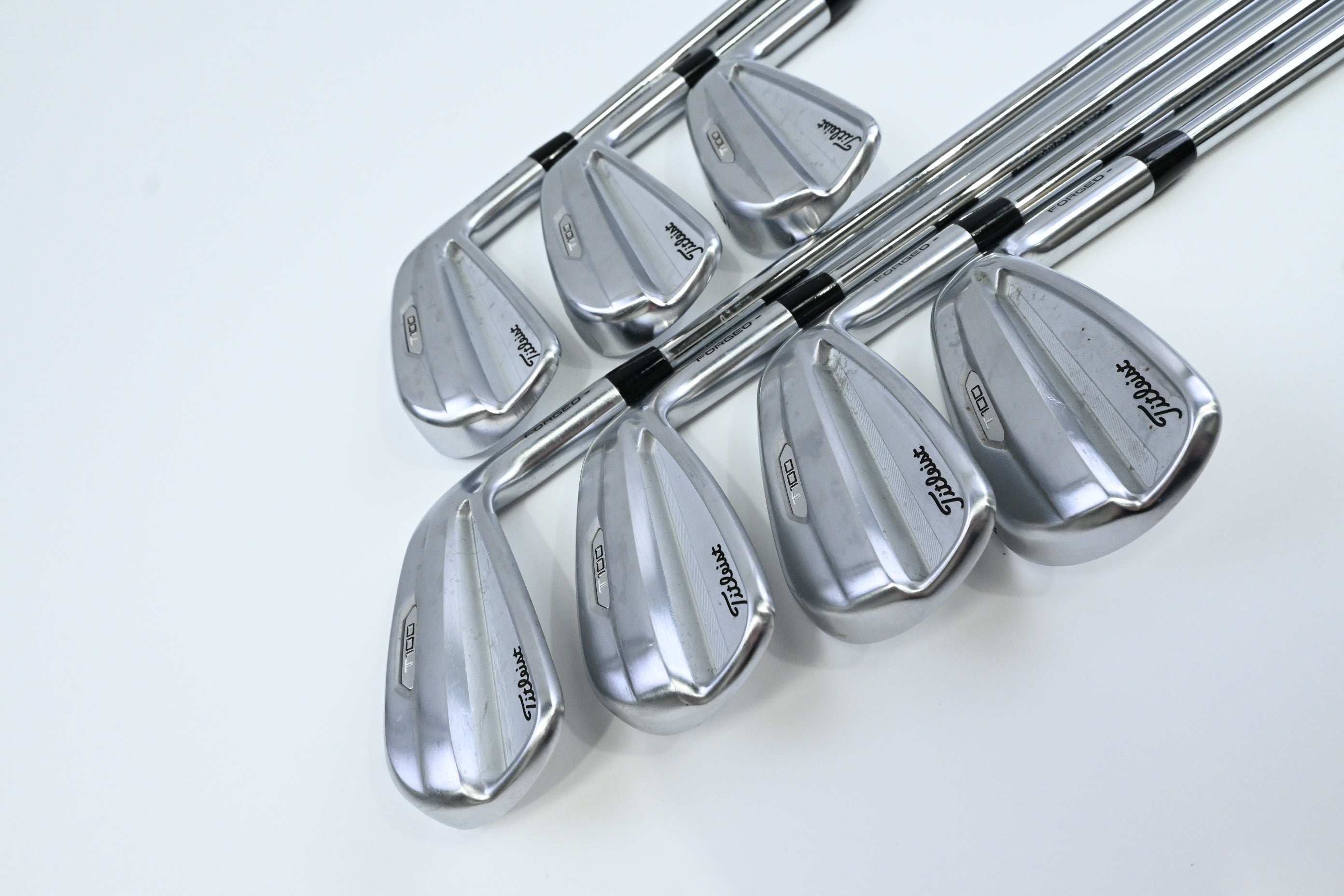 Titleist T100 2021 Irons / 4-PW / Regular Flex AMT White R300 Shafts