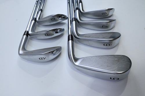 Left Hand Mizuno JPX 925 Hot Metal Irons / 5-PW+GW / Stiff Flex NS Pro Modus3